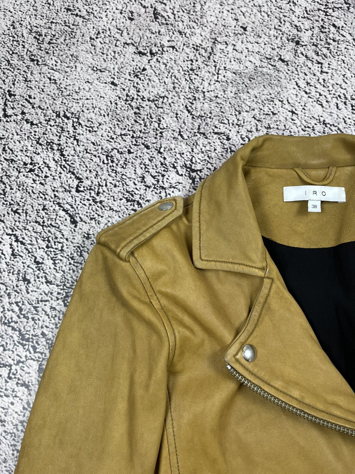 Iro Vintage Iro Leather Biker Perfecto Jacket Bomber size 38 Size XS / US 0-2 / IT 36-38 - 6 Thumbnail