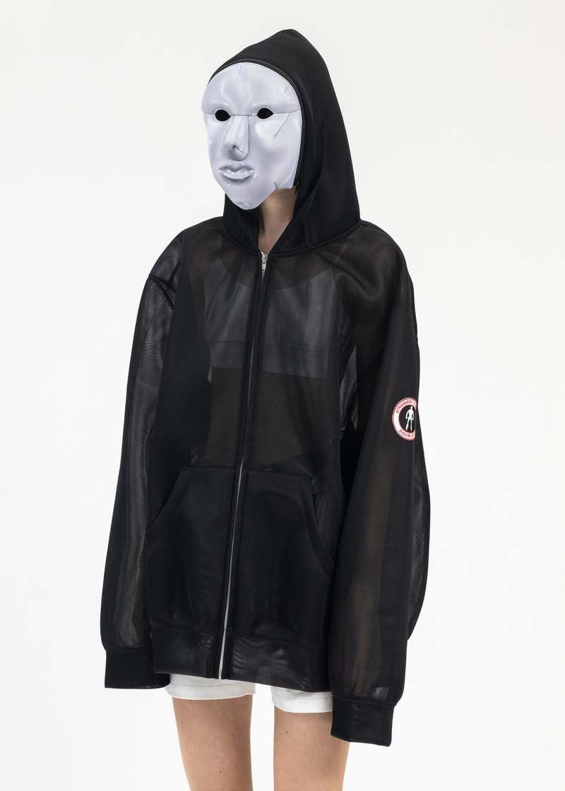 Doublet Doublet Black Transparent Android Hoodie Rare Size US M / EU 48-50 / 2 - 2 Thumbnail