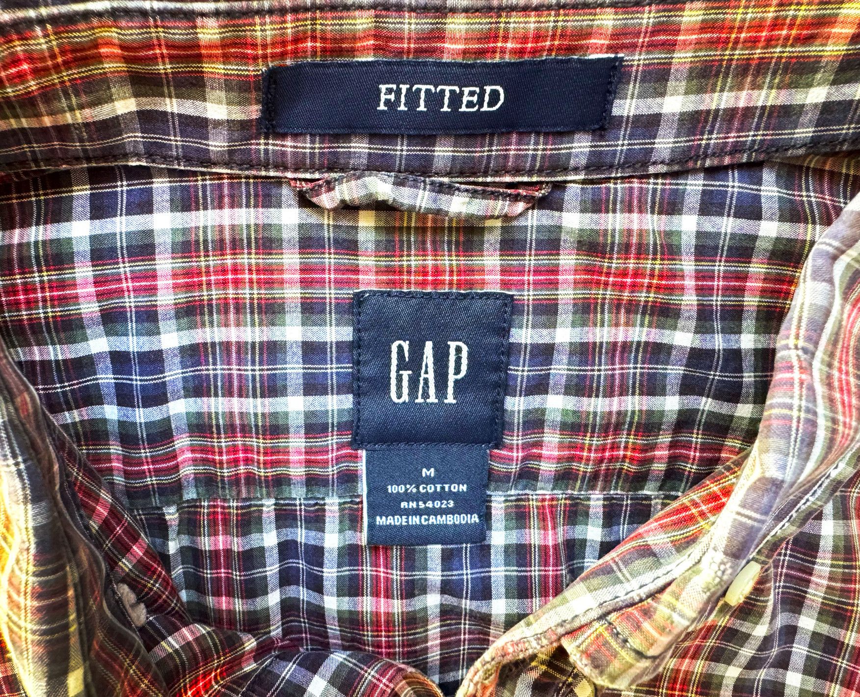 Gap GAP Slim Fitted Button Up Shirt 100% Cotton Size US M / EU 48-50 / 2 - 4 Thumbnail