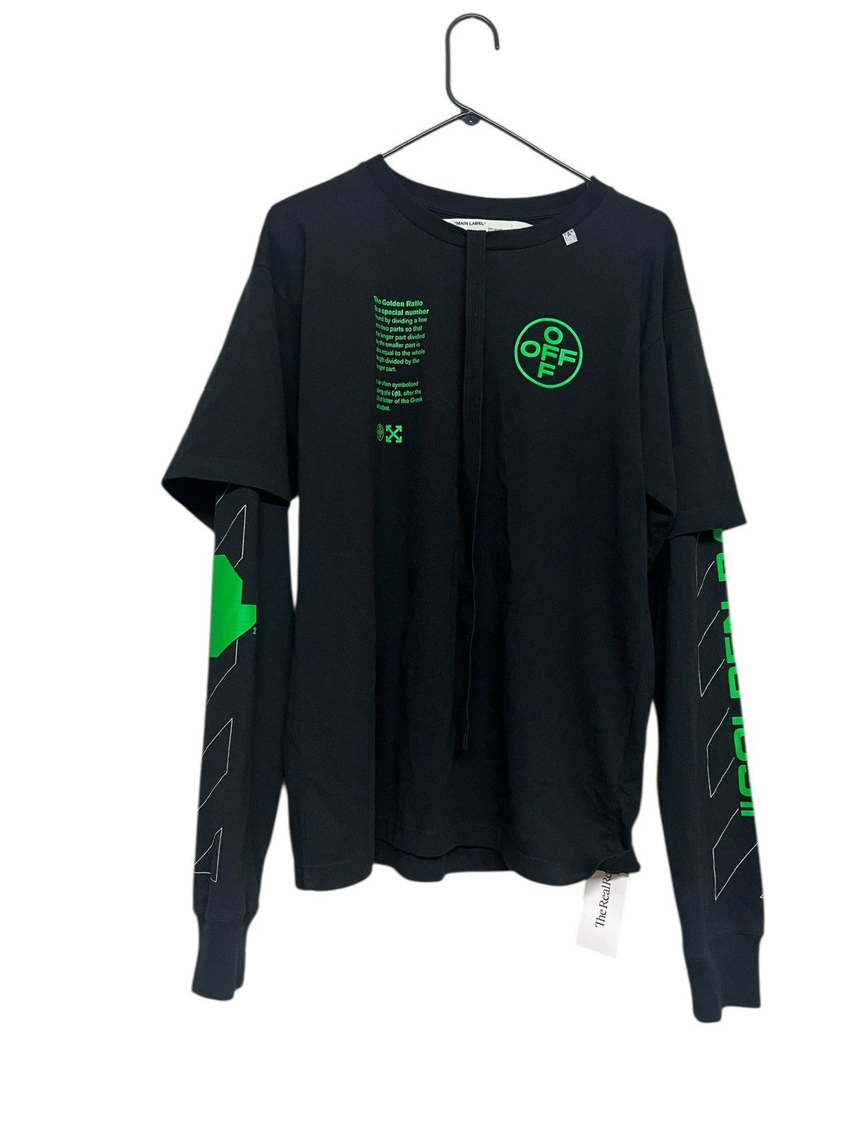 Off-White Off White Long Sleeve Shirt Neon Green Black Medium Size US M / EU 48-50 / 2 - 2 Thumbnail