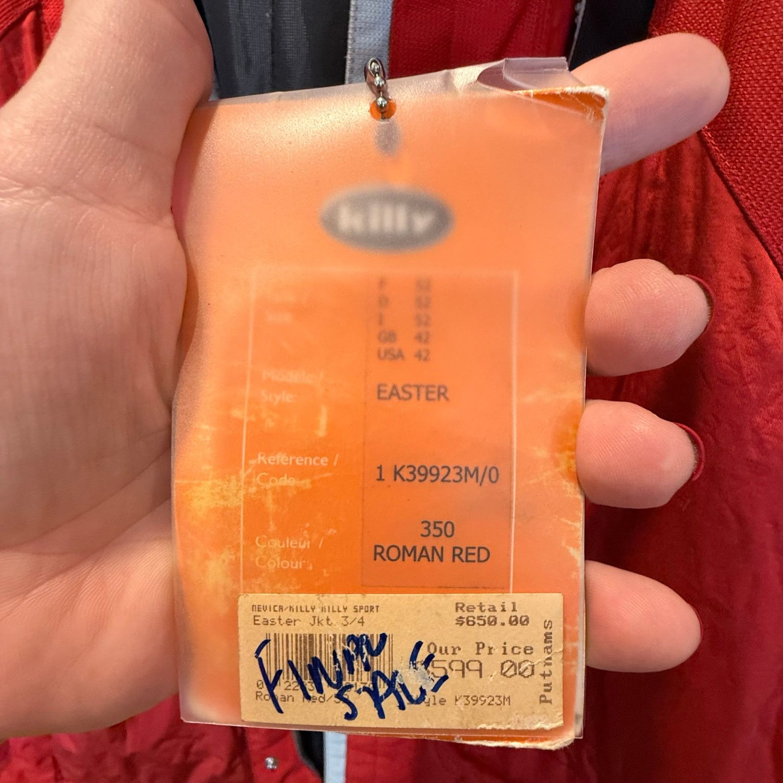 Other Killy AWT Red Ski Jacket Coat Parka Men 42 Y2K Retro Vintage Size US XL / EU 56 / 4 - 23 Thumbnail