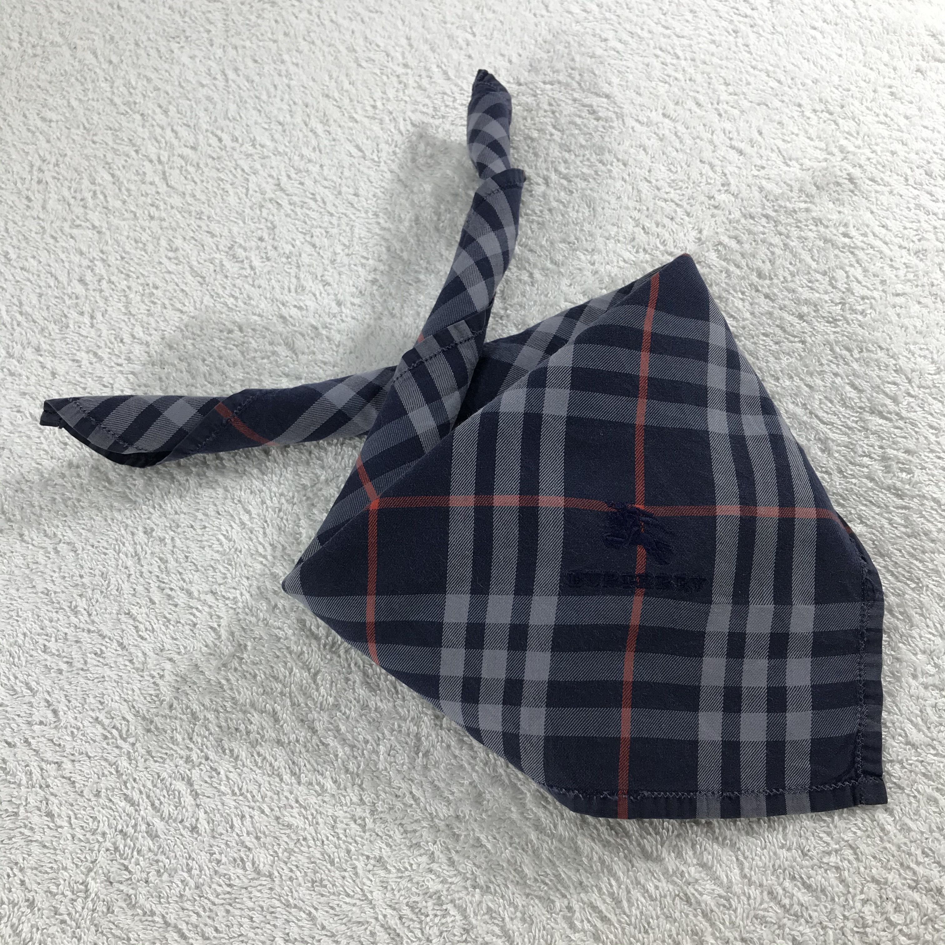 Burberry × Vintage Burberry Bandana / Handkerchief / Neckerchief - S154 Size ONE SIZE - 4 Thumbnail