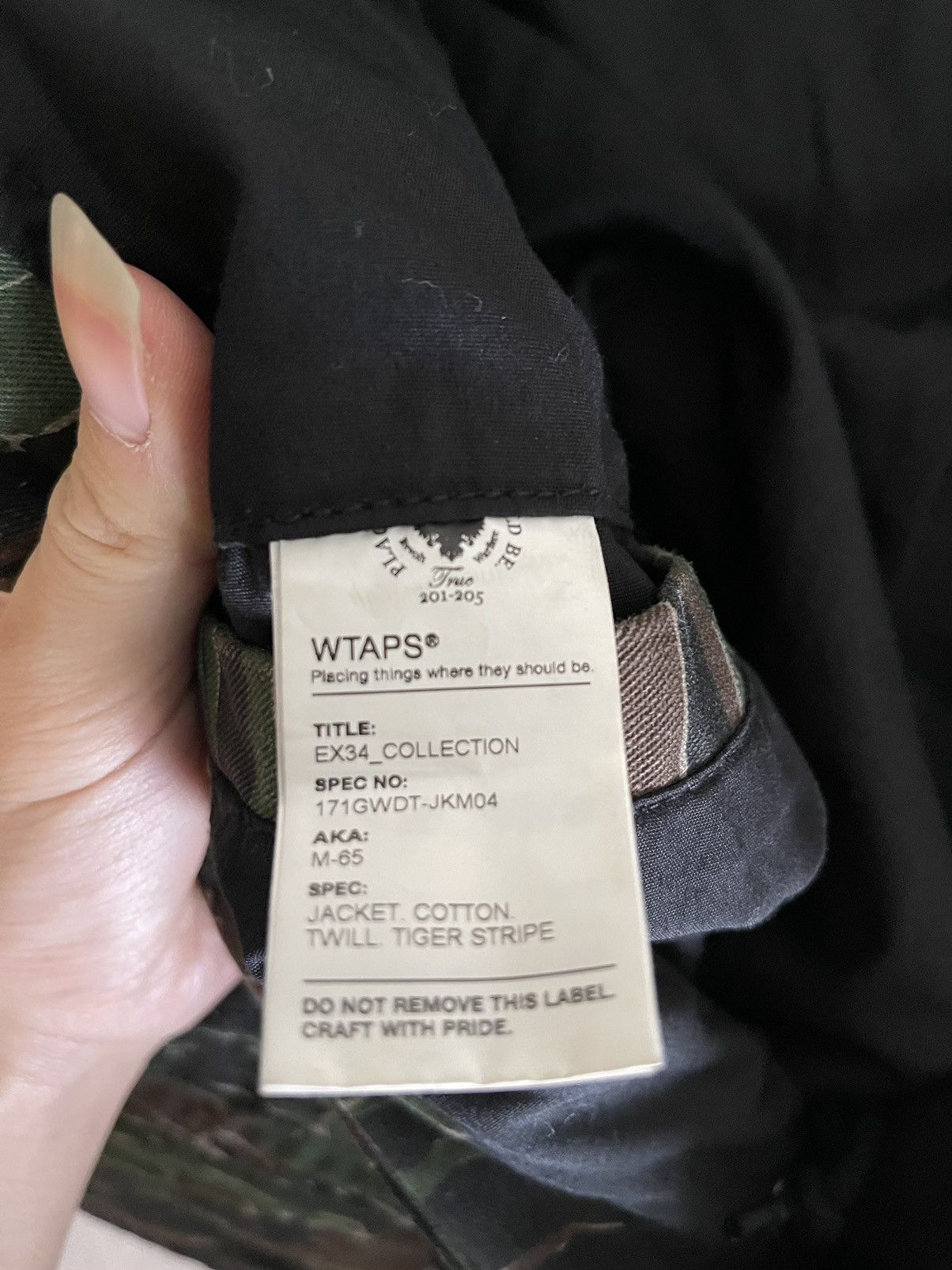 Wtaps 17SS Anti-War M-65 Jacket Size US M / EU 48-50 / 2 - 4 Thumbnail