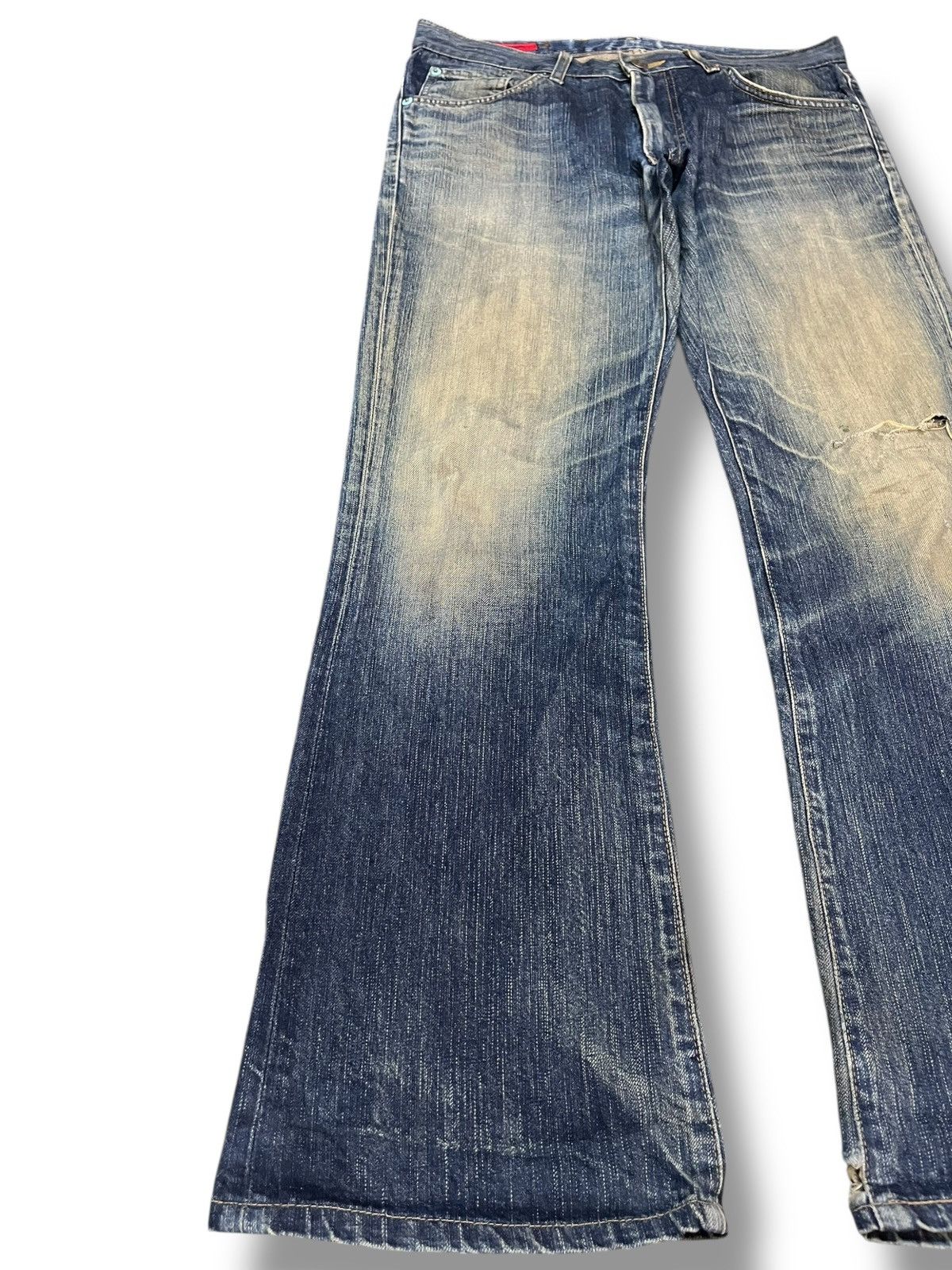 14th Addiction × Beauty Beast × Edwin Vintage Edwin Rebel 503 Flare Mudwash Denim Size US 31 - 3 Thumbnail