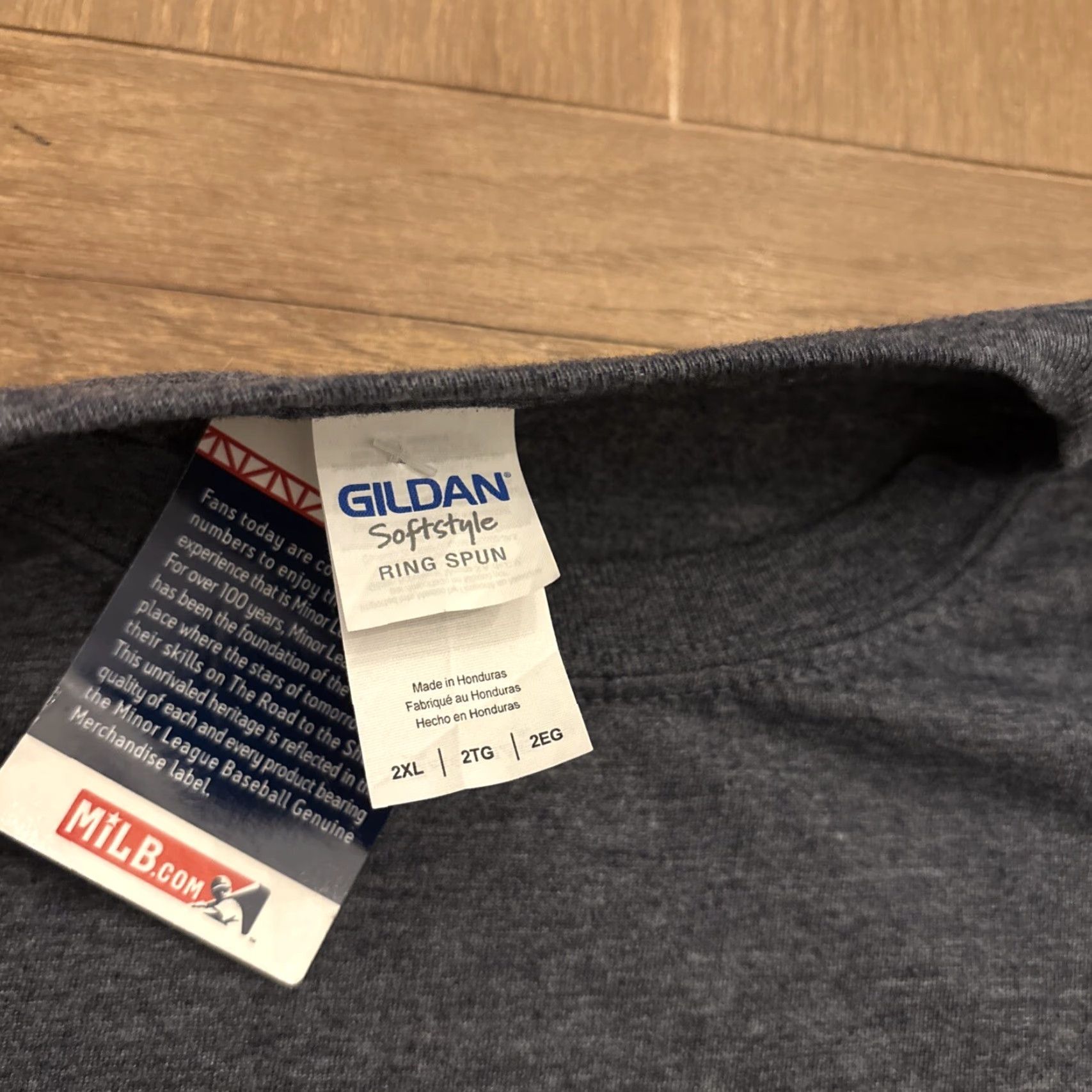 Gildan VINTAGE 2017 Triple A Championship Scranton Wilkes-Barre Railriders T Shirt Cancer Gray 2XL Mens Baseball Size US XXL / EU 58 / 5 - 2 Thumbnail
