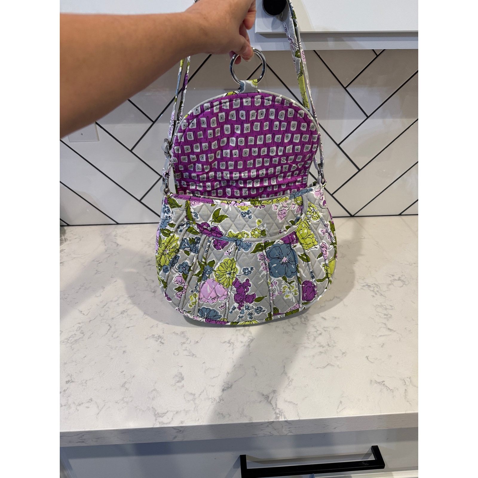 Vera Bradley Vera Bradley water color Floral Pattern Crossbody Purse Size ONE SIZE - 5 Thumbnail