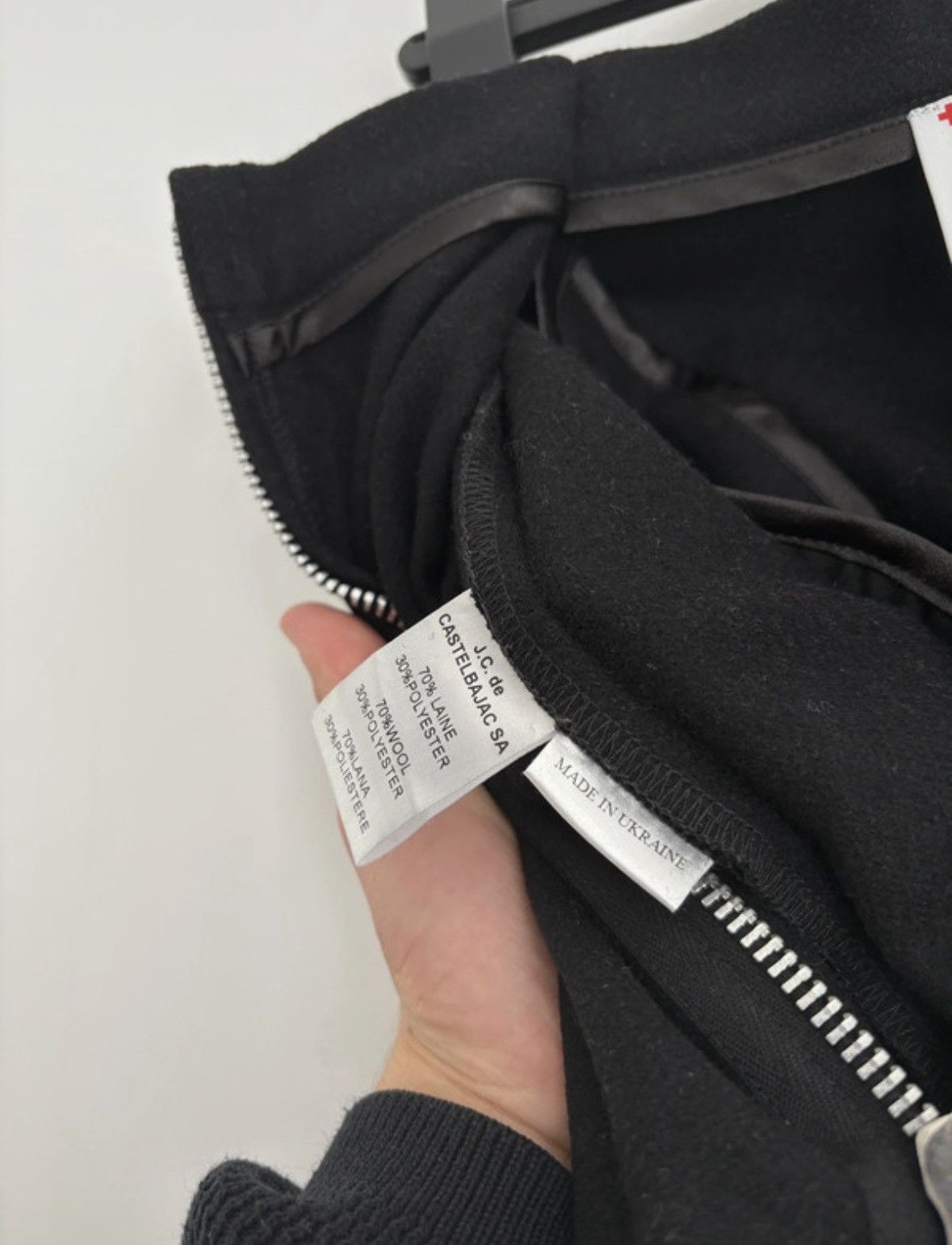 Jean Charles De Castelbajac JC/DC by JC de Castelbajac Black Wool Mini Skirt Size 36 S Size 26" / US 2 / IT 38 - 4 Thumbnail
