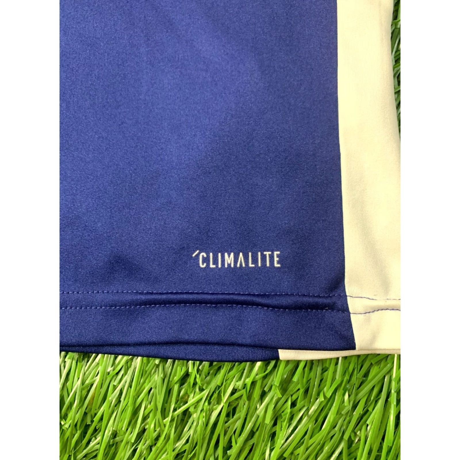 Adidas ADIDAS PERFORMANCE FOOTBALL SHIRT S Navy Blue and White 100% Polyester (Recycled) Vintage No Men Short Sleeve 2018 Size US S / EU 44-46 / 1 - 4 Thumbnail