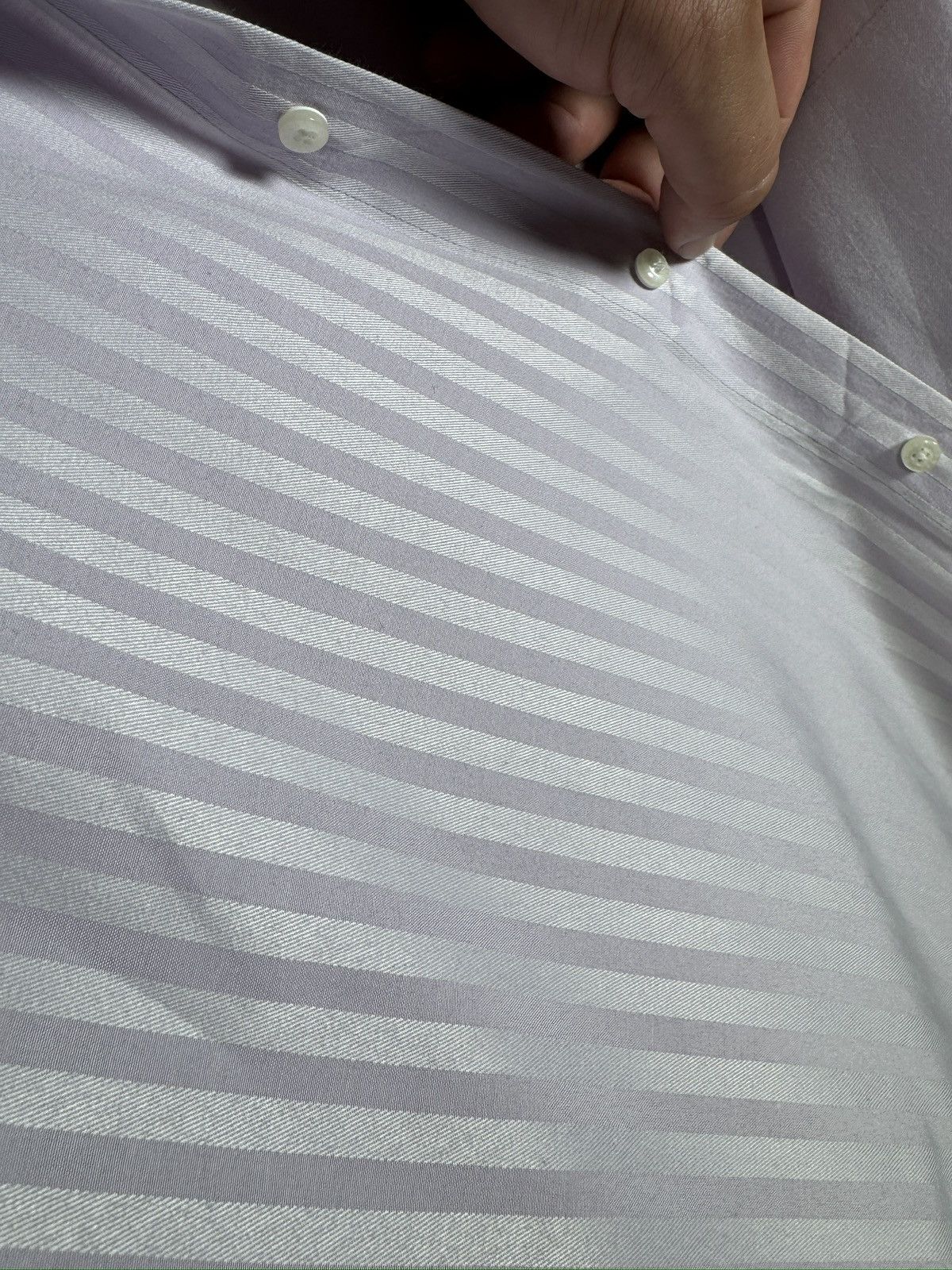 Canali Canali Shirt Pink strips Cotton Made In Italy Mens. Size L Size US L / EU 52-54 / 3 - 5 Thumbnail