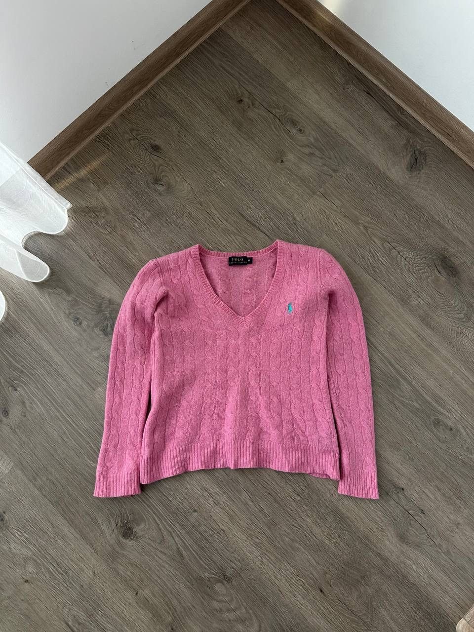Polo Ralph Lauren × Vintage Vintage Womens Polo Ralph Lauren Cable Knit Pink Sweater Size US XS / EU 42 / 0 - 1 Thumbnail
