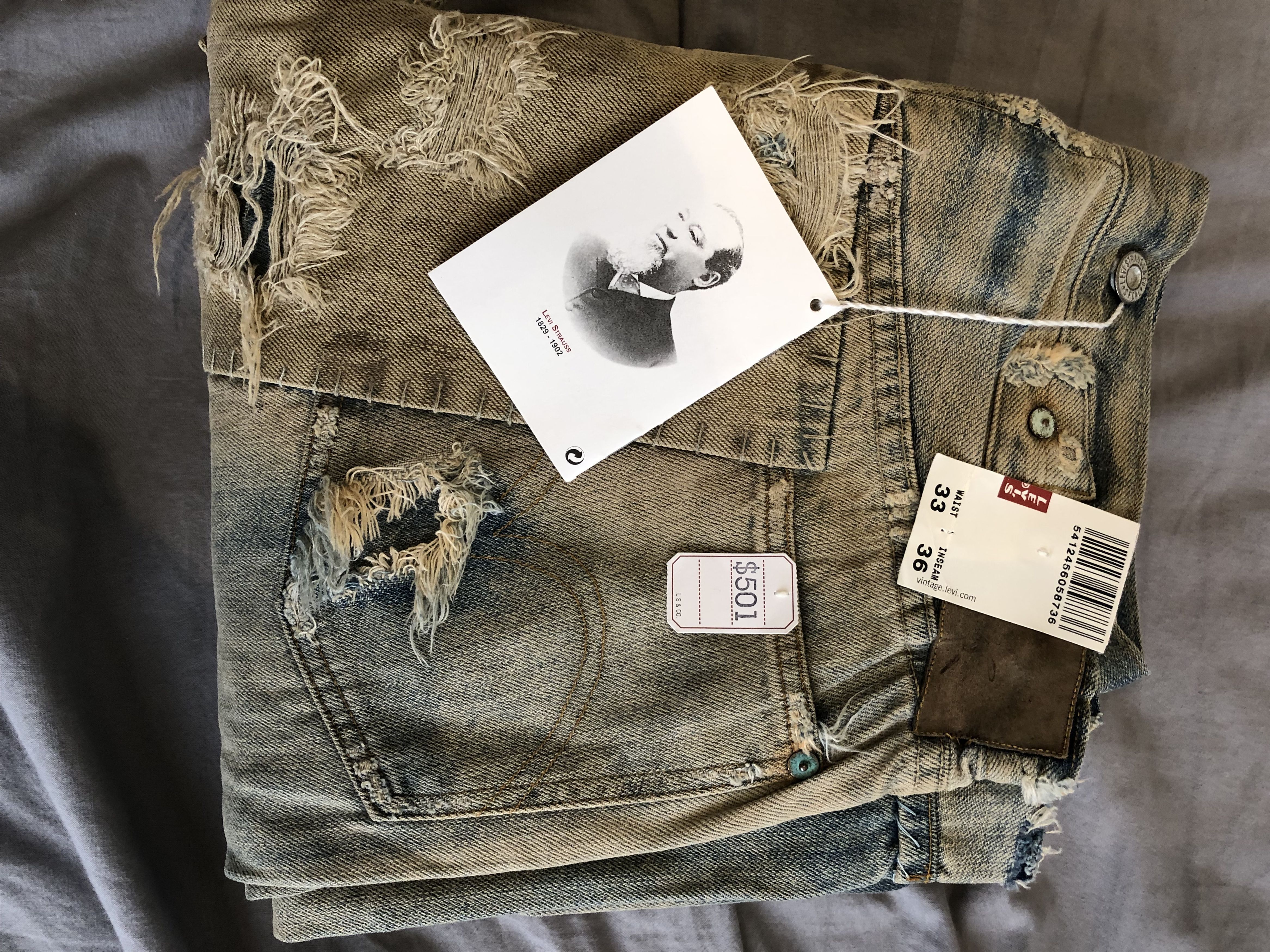 Levi's NWT 501xx "Homer Campbell" Celebration 1918 Jean Size US 30 / EU 46 - 7 Thumbnail