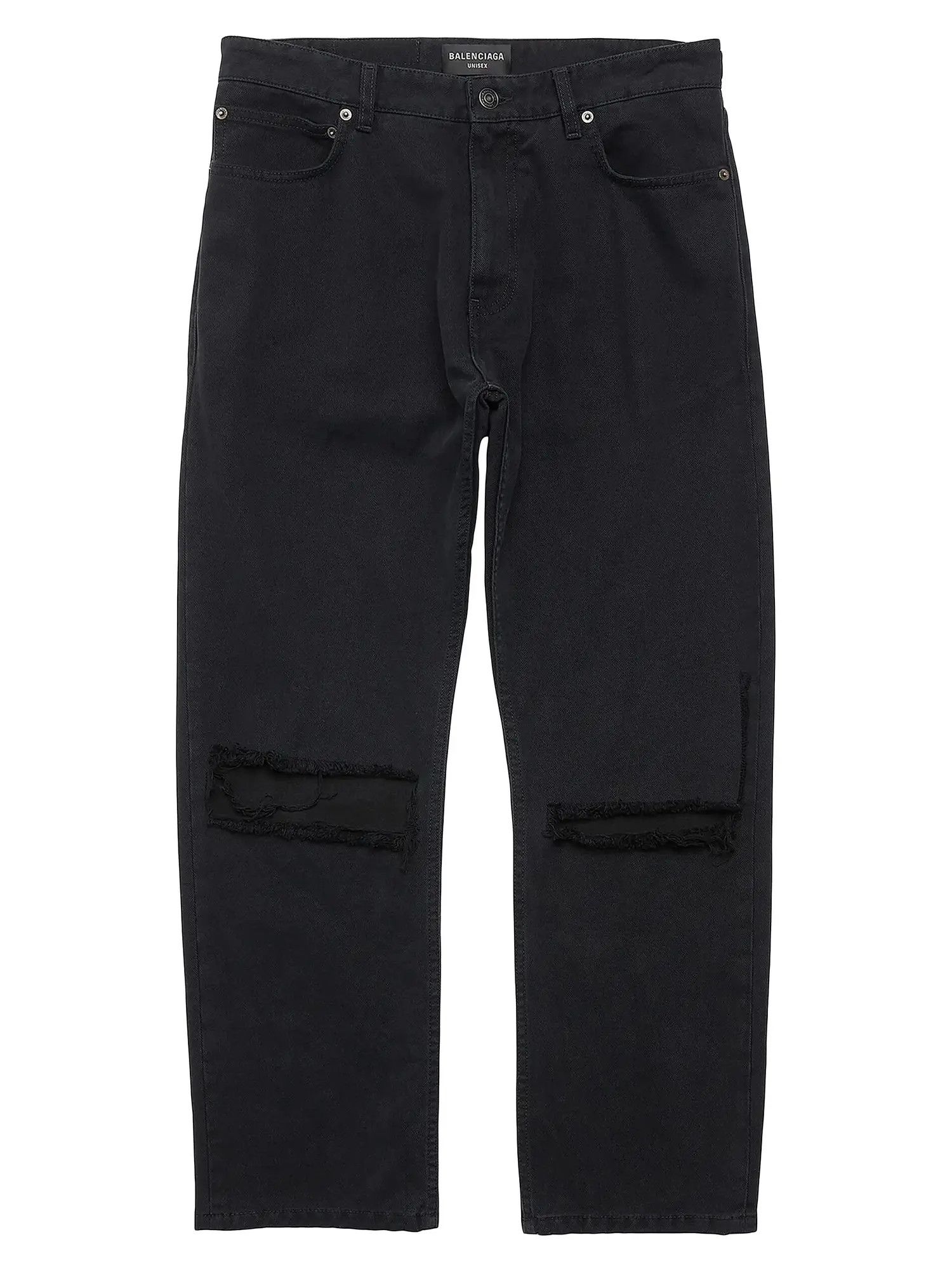 Balenciaga o1w1db11225 Loose Fit Buckle Pants in Black Size US 36 / EU 52 - 1 Thumbnail