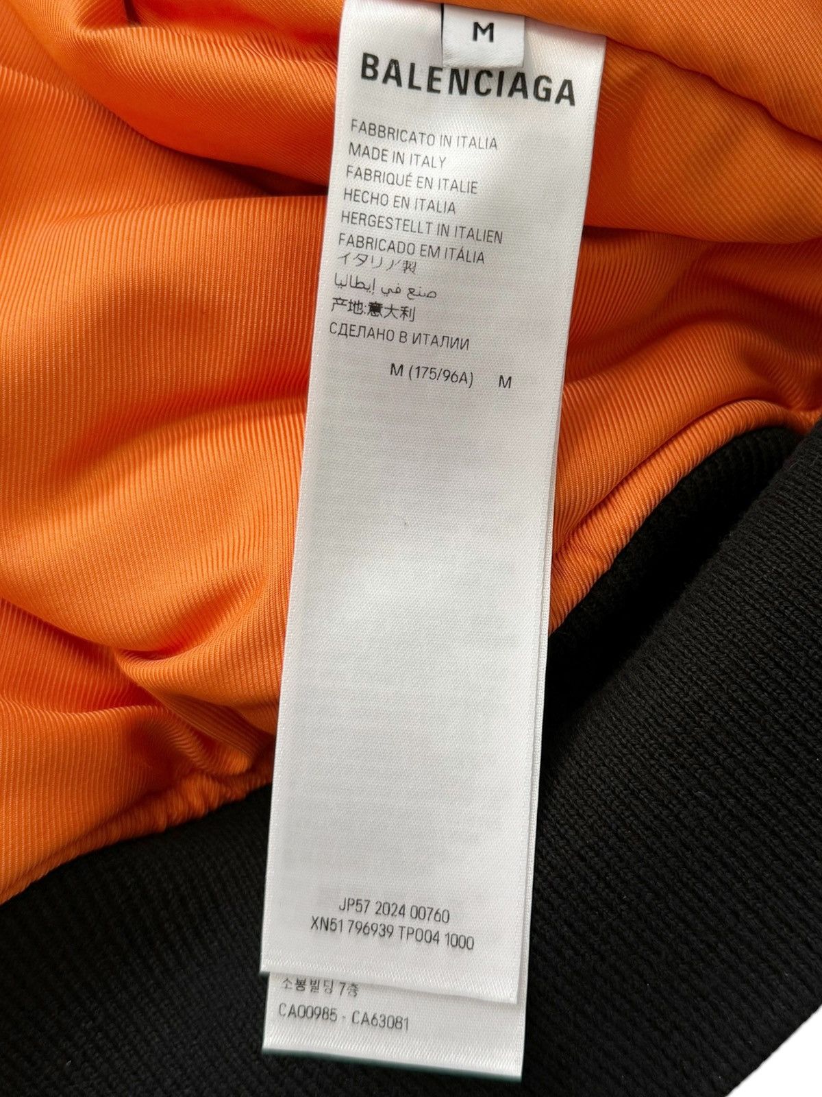Balenciaga 2024 Incognito Silk Padded Bomber Shirt Hoodie Size US M / EU 48-50 / 2 - 17 Thumbnail