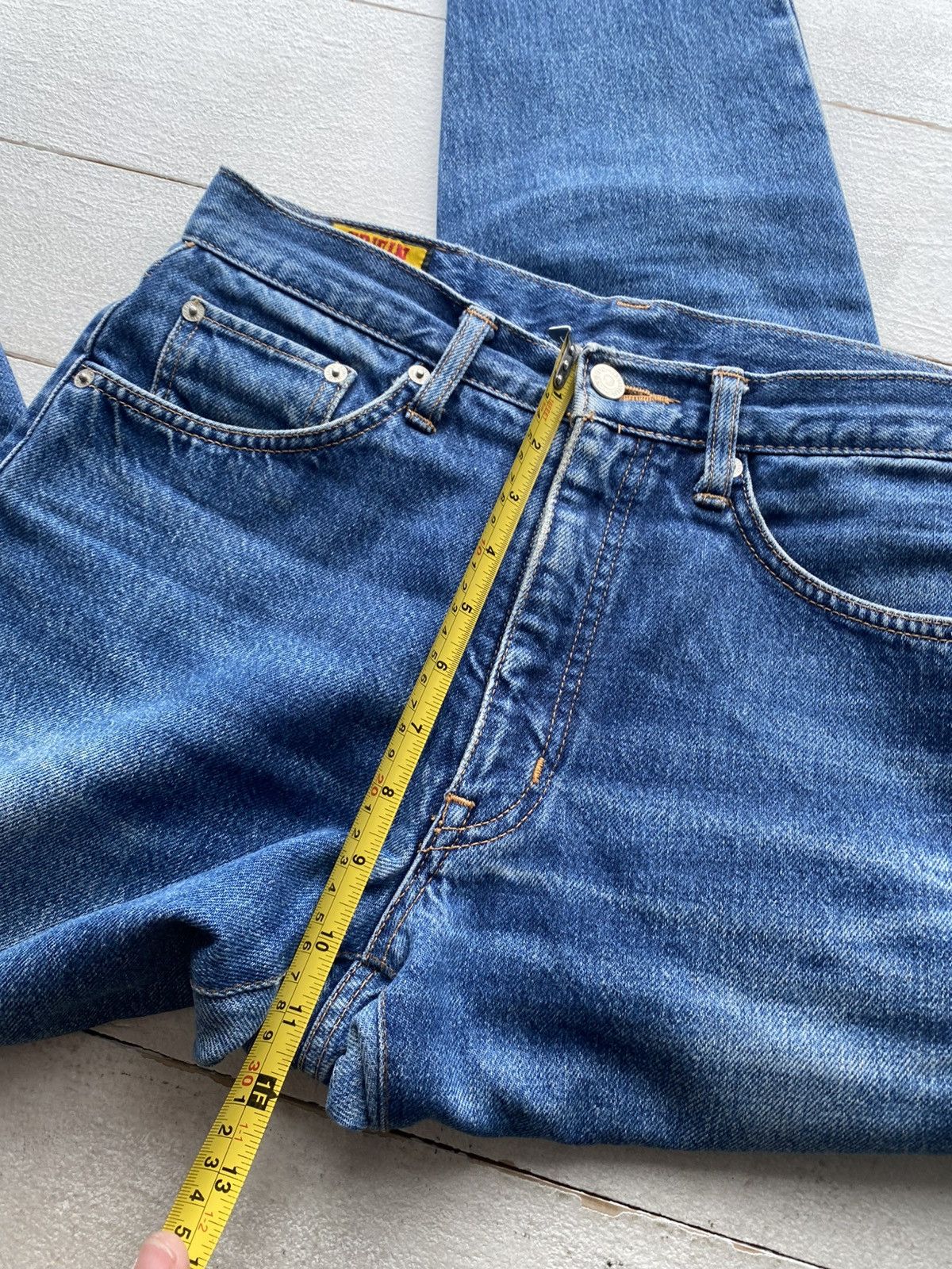 Edwin Japanese Vintage Edwin Distressed Slim Tapered Fit Jeans Size US 30 / EU 46 - 17 Thumbnail