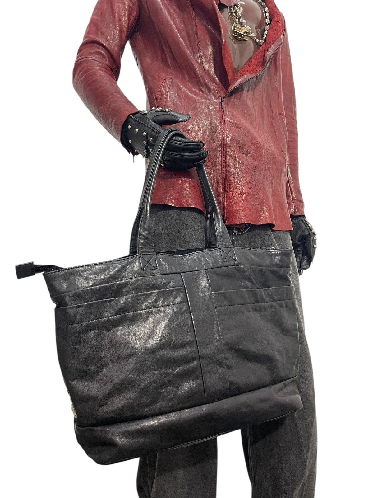 Leather Full Leather Creed Japan Tote Shoulder Bag 6🟩 Size ONE SIZE - 4 Thumbnail