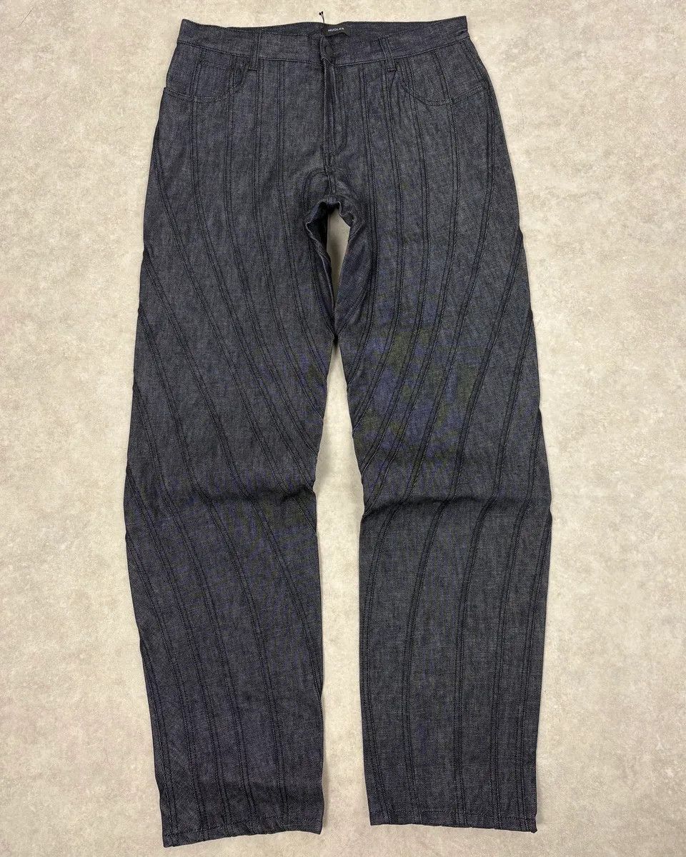 Mugler AW2025 Mugler Spiral Baggy Raw Blue Jeans Size US 34 / EU 50 - 4 Thumbnail