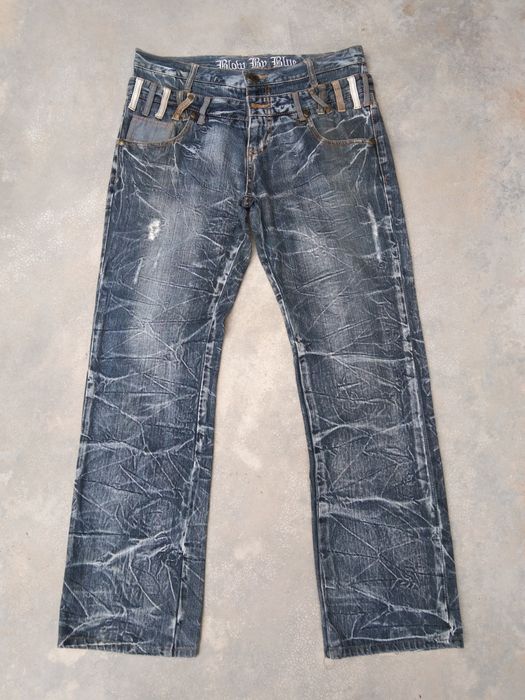 Raw Hem Distressed Jeans - Harajuku Style main image 0