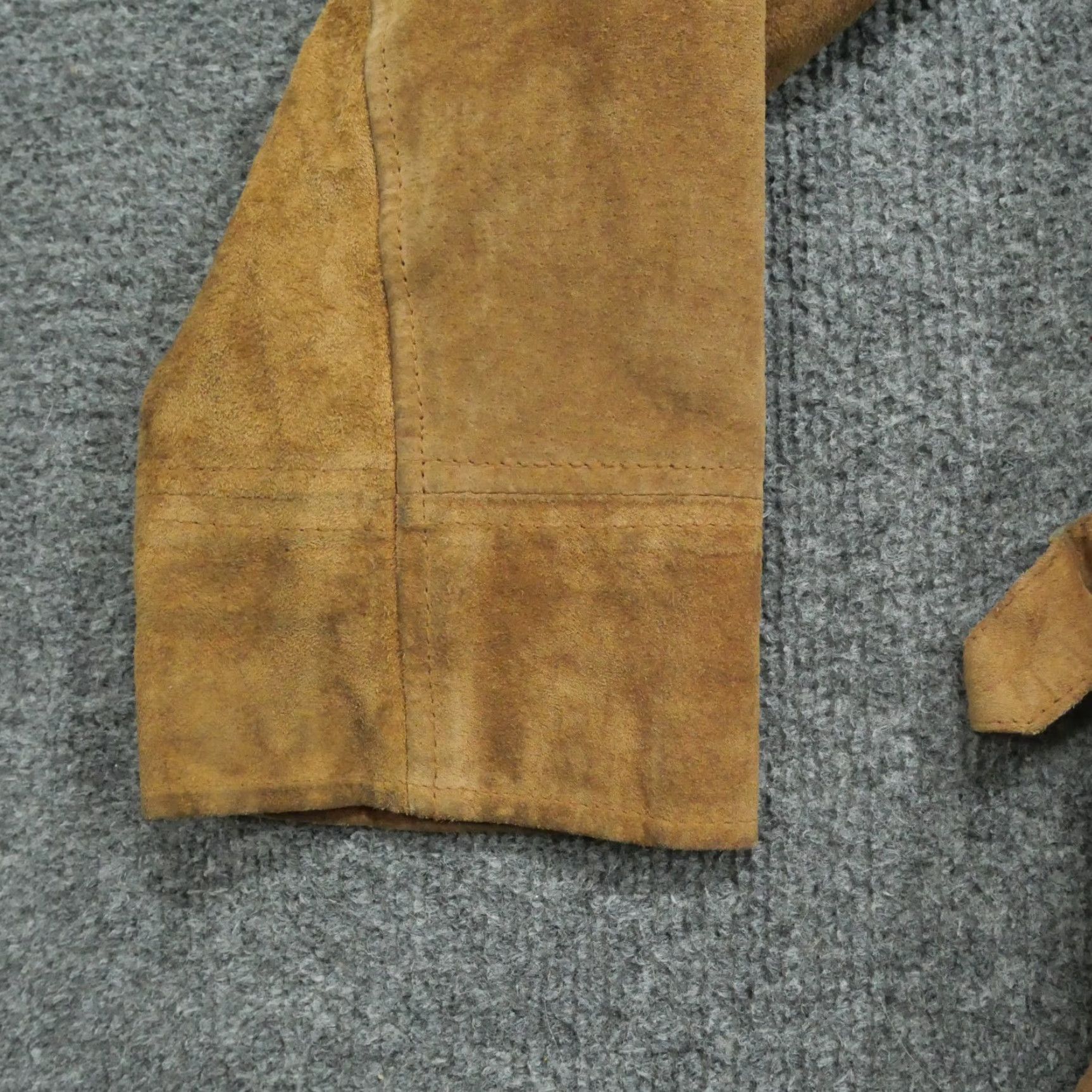 Jim Thompson VINTAGE Norm Thompson Suede Jacket Womens Medium Brown Coat Size M / US 6-8 / IT 42-44 - 7 Thumbnail