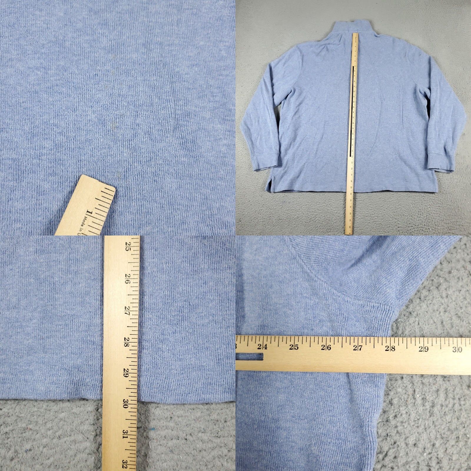 Ralph Lauren VINTAGE Ralph Lauren Sweater Mens 2XL Pullover Knit 1/4 Zip Casual Formal Outdoor Blue Size US XXL / EU 58 / 5 - 8 Thumbnail