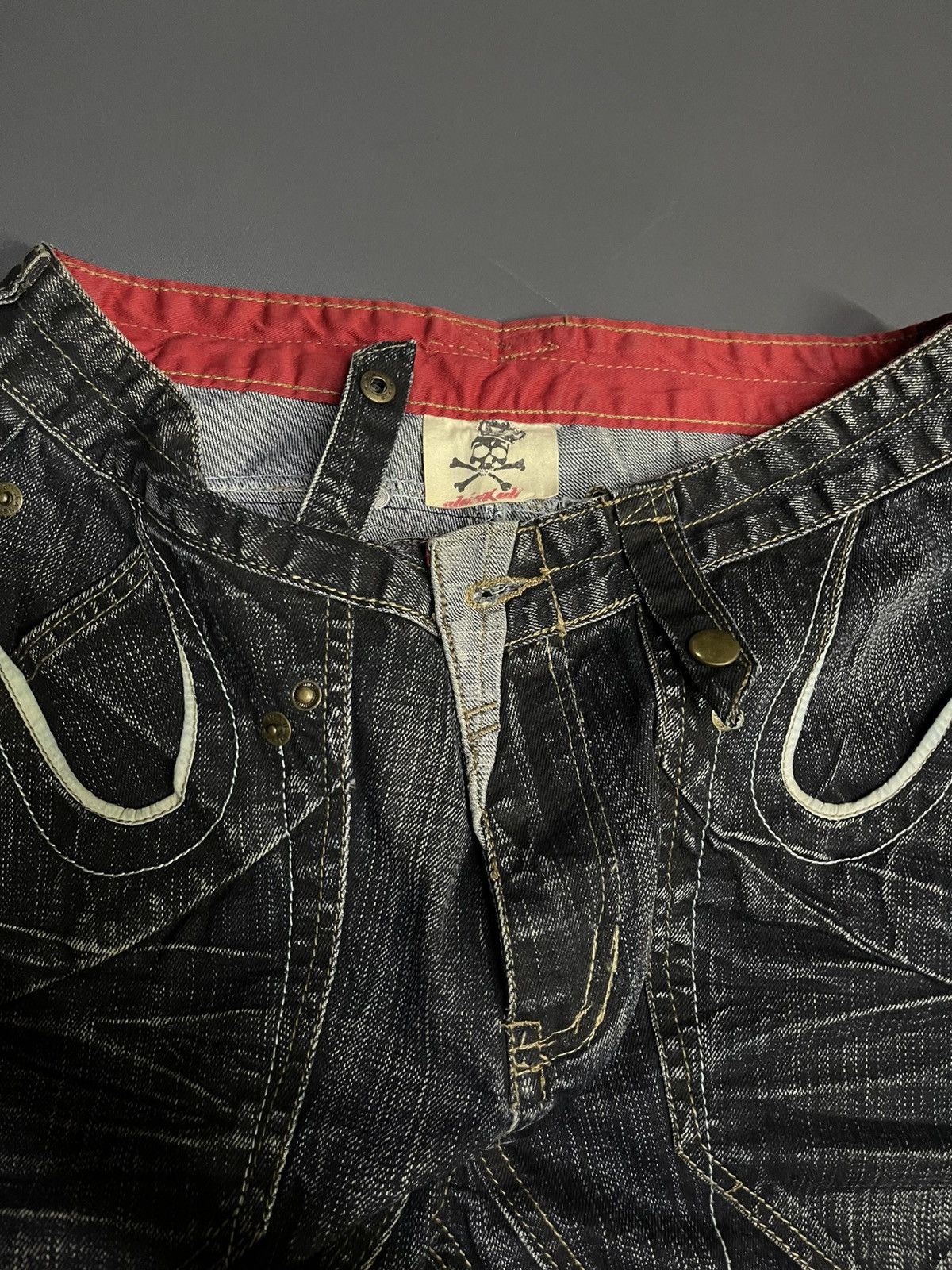 Japanese Brand × Le Grande Bleu (L.G.B.) FLARED RARE PUNK STYLE JAPANESE BRAND DESIGNER JEANS Size US 33 - 5 Thumbnail