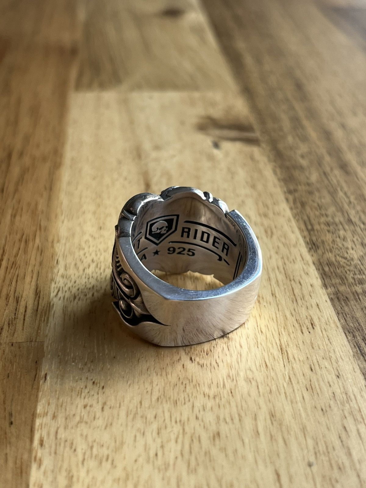 Other Night Rider Moissanite Sterling Silver Ring Size ONE SIZE - 5 Thumbnail