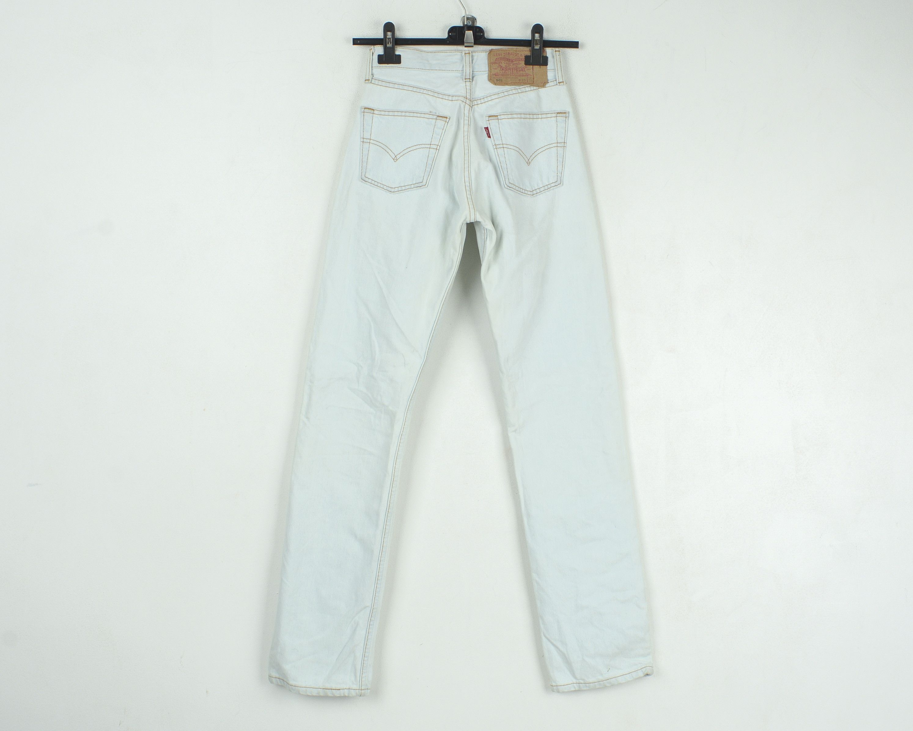 Levi's × Levi's Vintage Clothing × Vintage 501 W26 L32 Straight Jeans Denim Trousers Button Fly Pants Size 26" / US 2 / IT 38 - 2 Thumbnail
