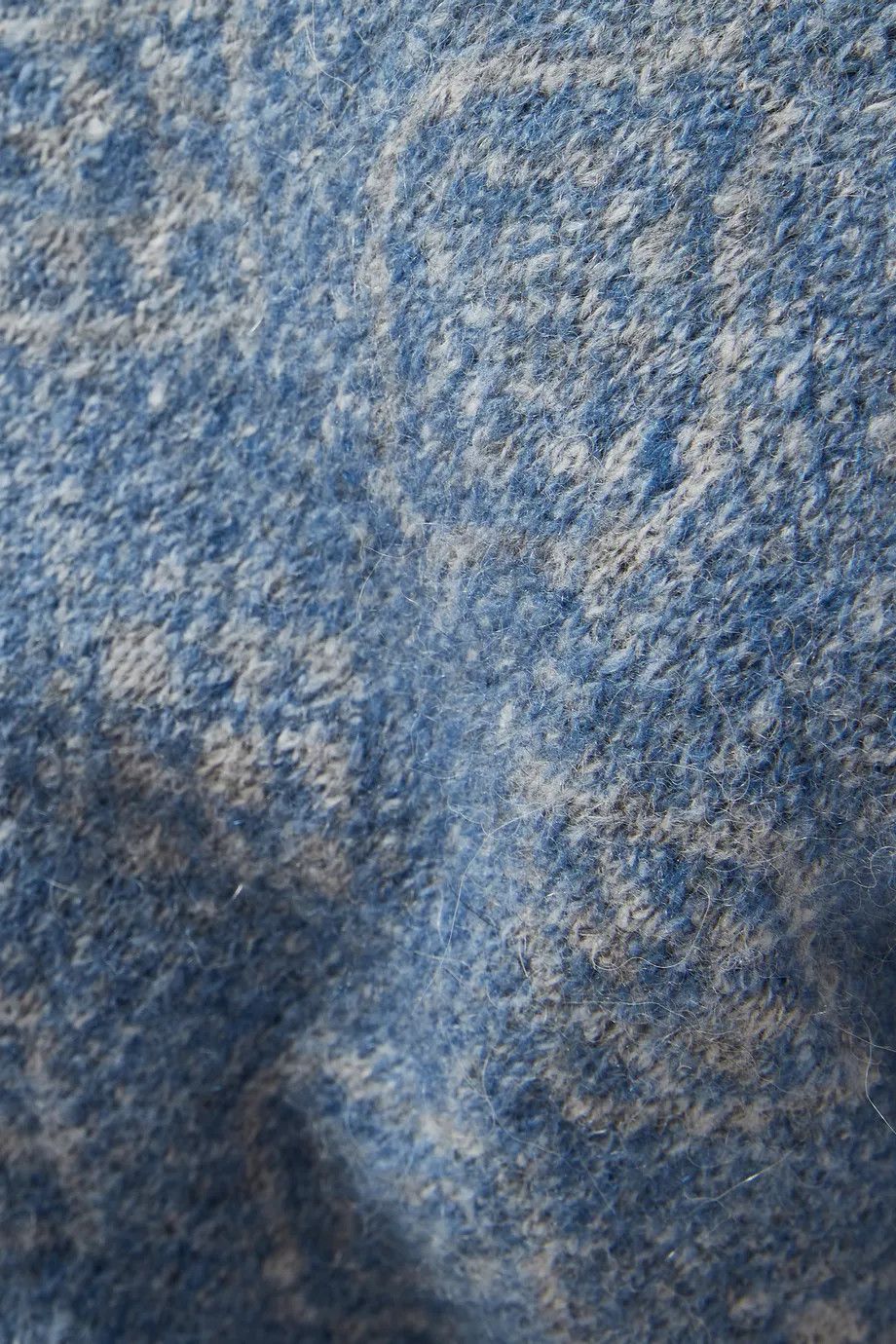 Brunello Cucinelli o1y0526 Crewneck Sweater in Slate Blue/White Size US M / EU 48-50 / 2 - 3 Thumbnail