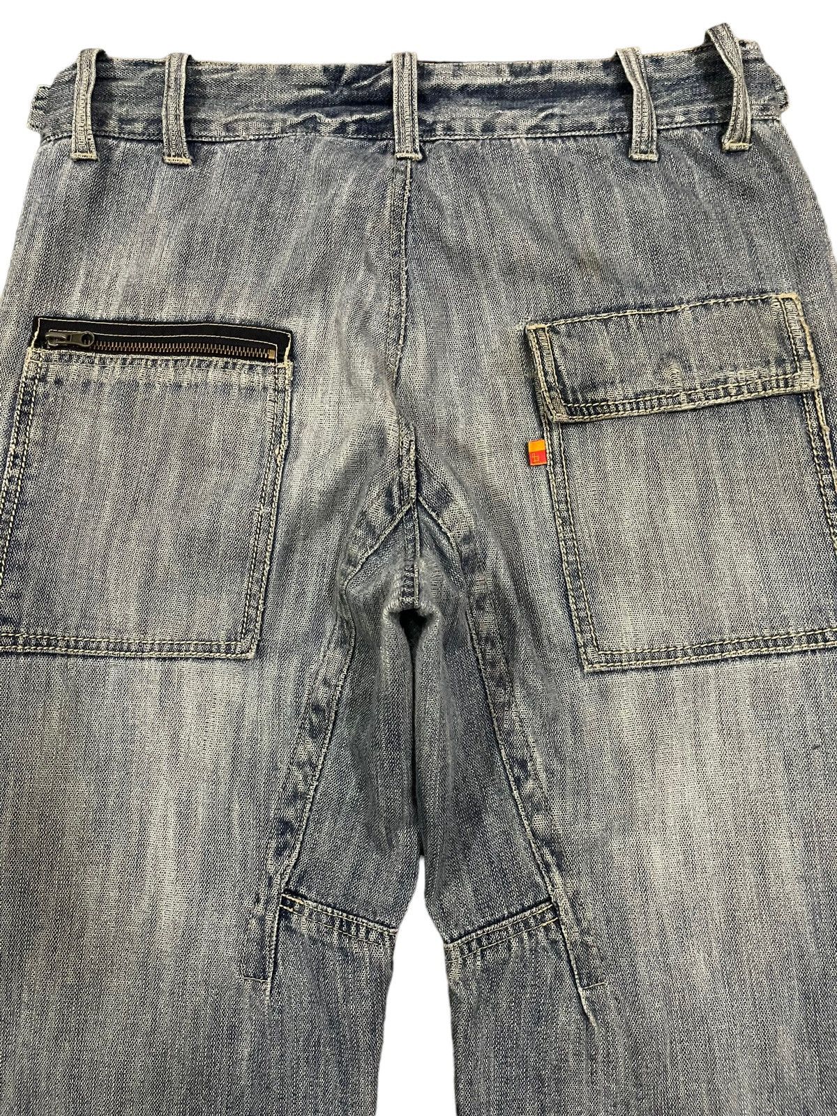 Japanese Brand Vintage Japanese Brand Distressed Avant Garde Baggy Jeans Size US 34 / EU 50 - 4 Thumbnail