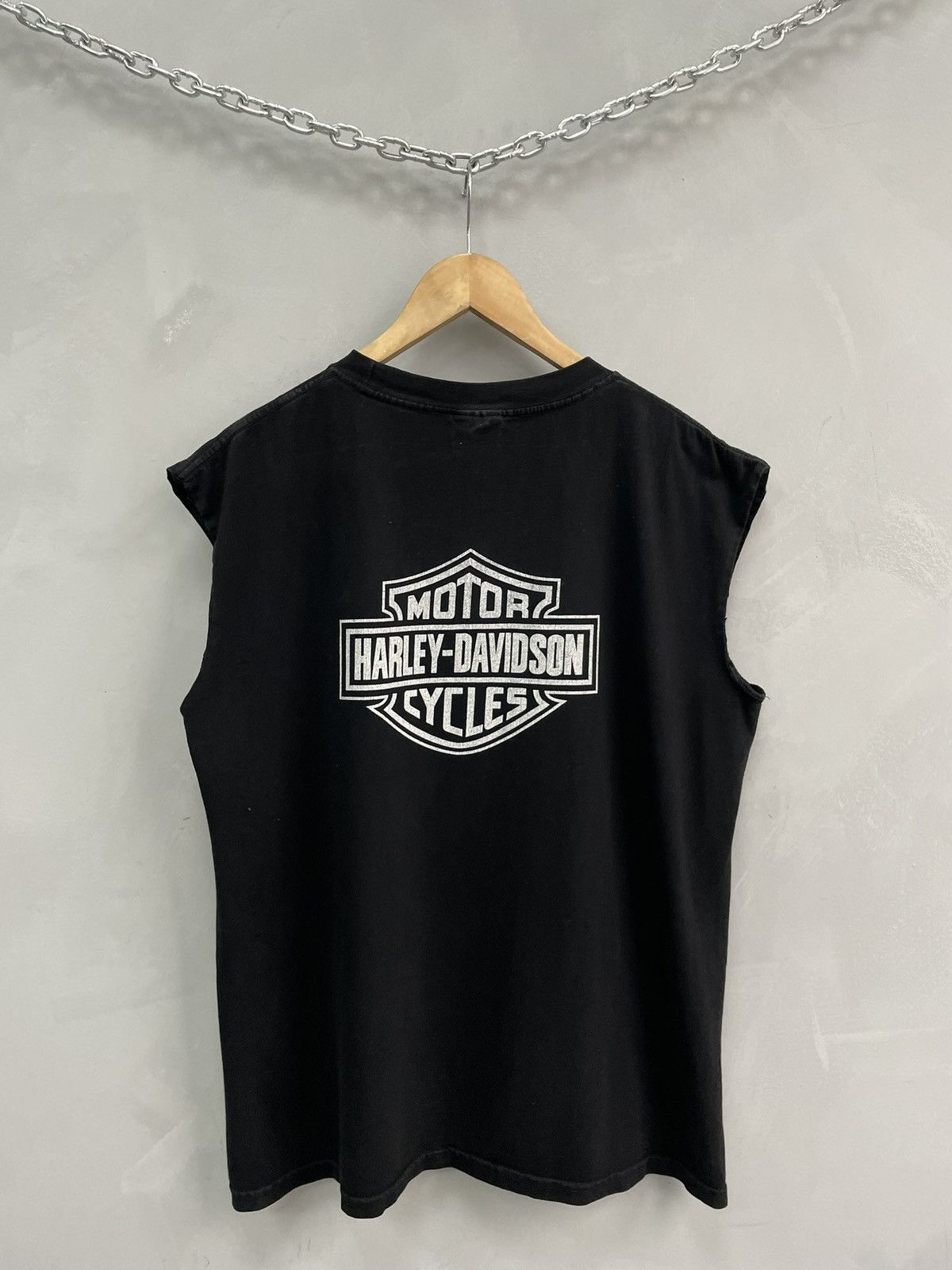 Harley Davidson Rare flames Harley davidson 3d emblem tank top t shirt 90s Size US M / EU 48-50 / 2 - 6 Thumbnail