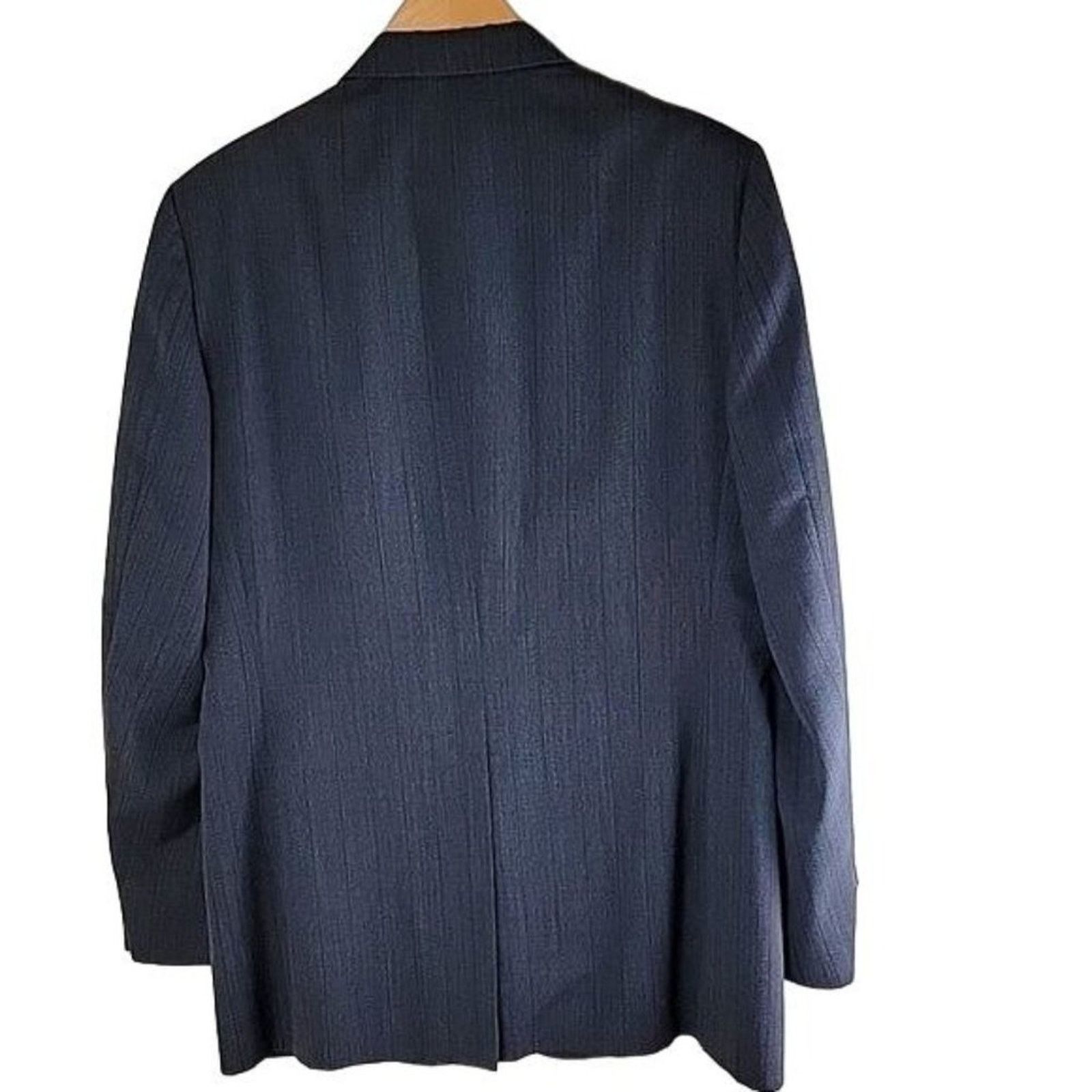Pierre Cardin Pierre Cardin Men's Vintage Striped Suit Blazer Grey 38R Size 38R - 2 Thumbnail