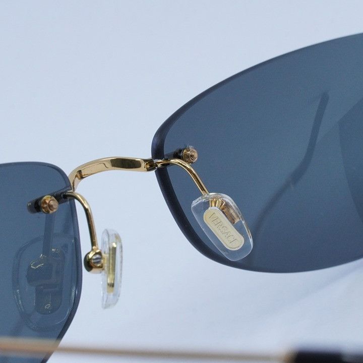 Versace Versace VE2279 100287 Rectangle Sunglasses - Gold Frame Size ONE SIZE - 5 Thumbnail