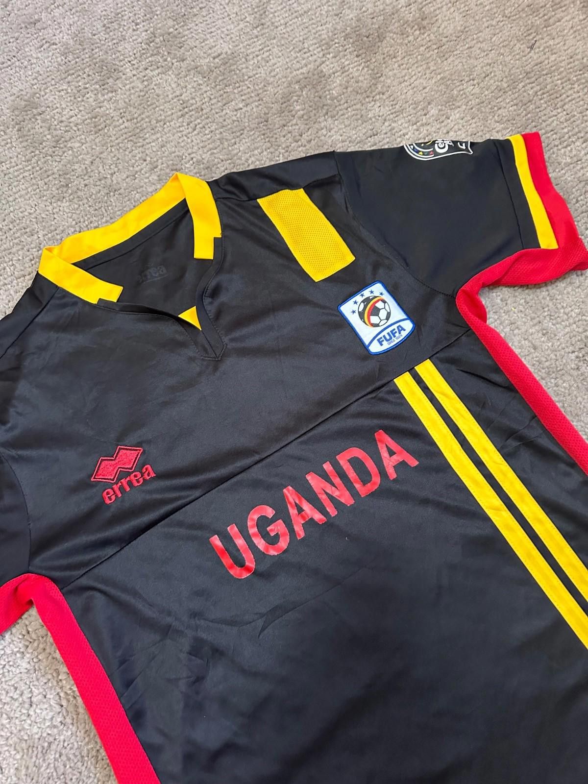 Errea 2017 Errea Fufa Uganda National Team Black Soccer Jersey Size US M / EU 48-50 / 2 - 3 Thumbnail