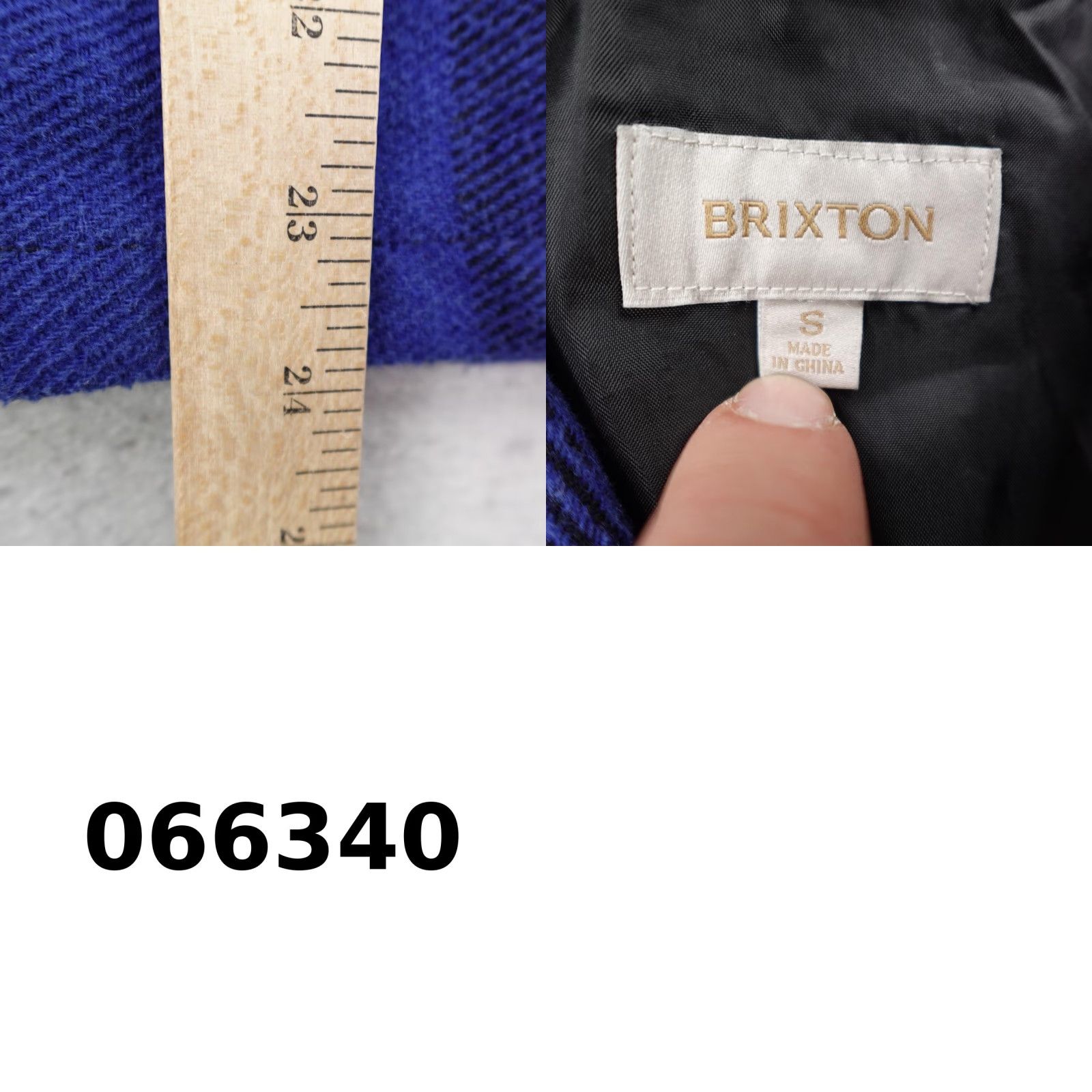Brixton Brixton Jacket Mens Small Blue Black Plaid Full Zip Up Bomber Coat Lined Skater Size US S / EU 44-46 / 1 - 8 Thumbnail