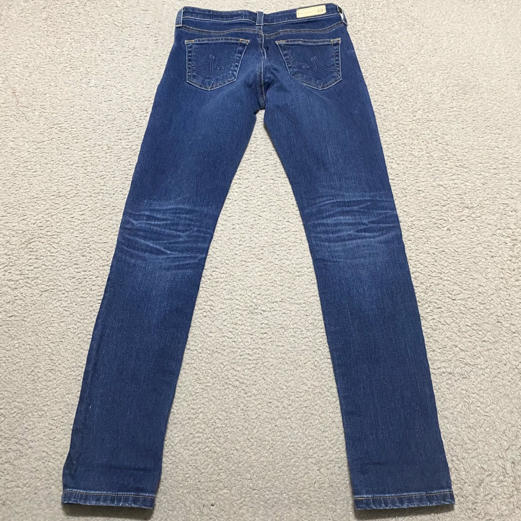 Denime AG Adriano Goldschmied Jeans Womens 24 Blue Denim The Legging Ankle Super Skinny Jeans - 24 Adult Womens Size 42" / US 20 - 2 Thumbnail