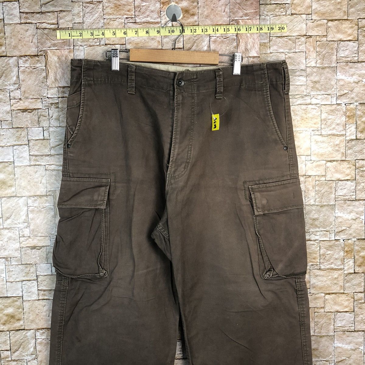Japanese Brand Even River Brown Cargo Multipocket Pants #A629 Size US 37 - 2 Thumbnail