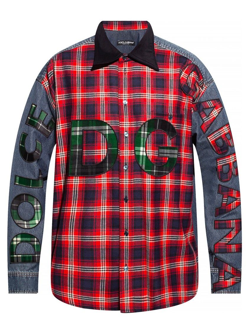 Dolce & Gabbana o1y0125 Logo Denim Shirt in Multicolor Size US M / EU 48-50 / 2 - 1 Thumbnail