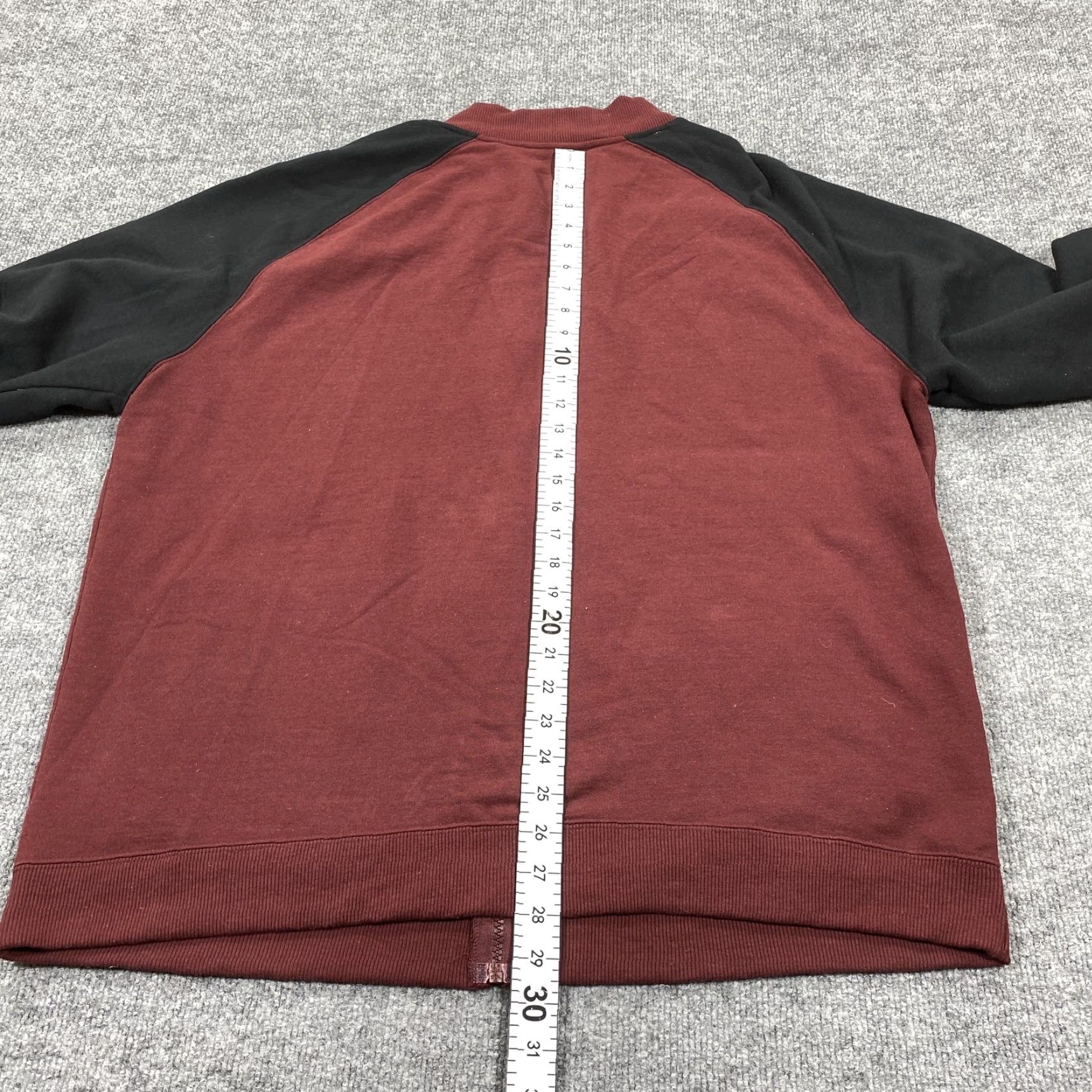 Champion Champion Jacket Mens XL Maroon Black Full Zip Raglan Sweatshirt Authentic Size US XL / EU 56 / 4 - 6 Thumbnail