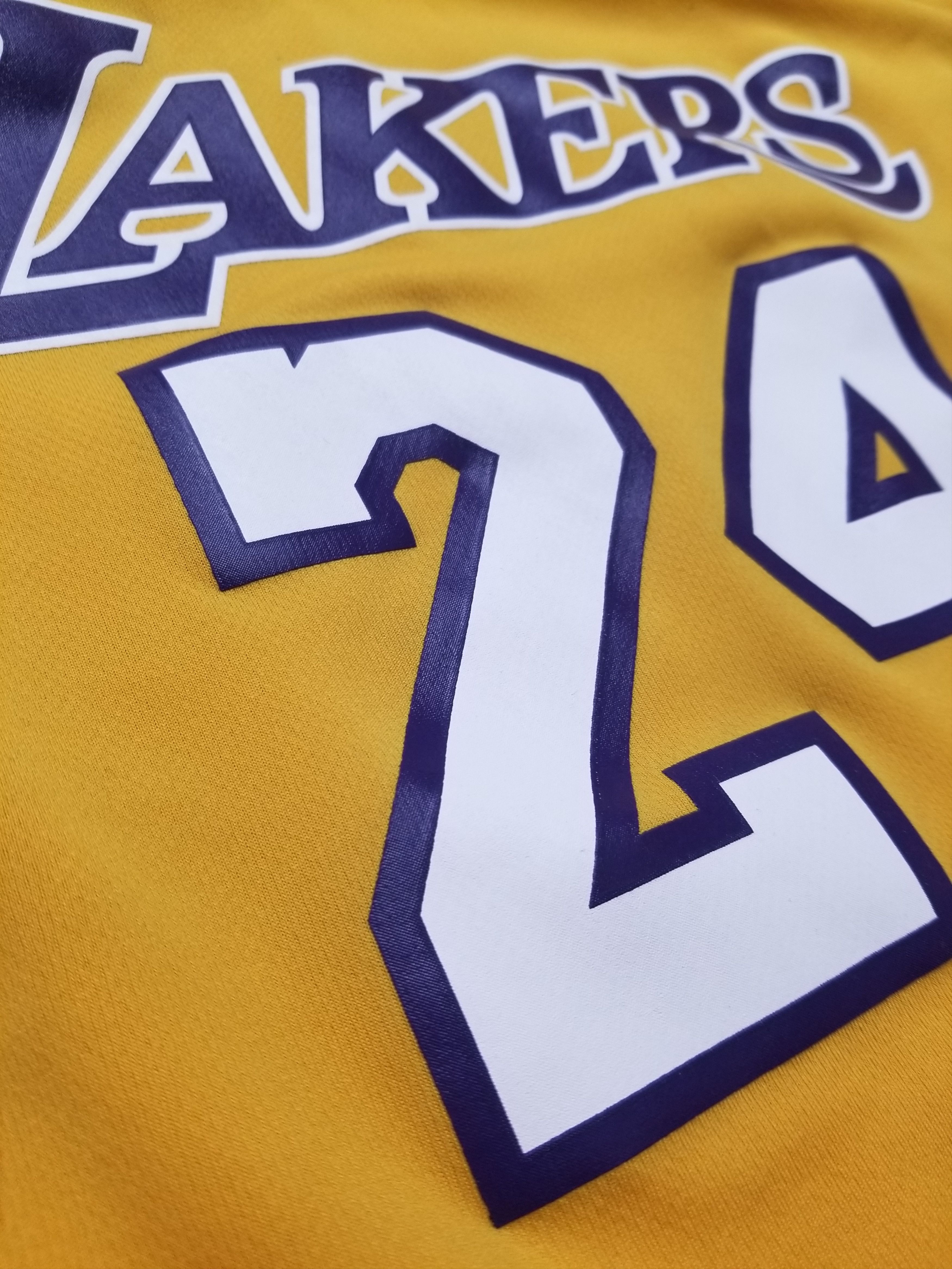 Adidas Los Angeles Lakers Kobe Bryant #24 Adidas NBA Yellow Jersey Size US M / EU 48-50 / 2 - 9 Thumbnail