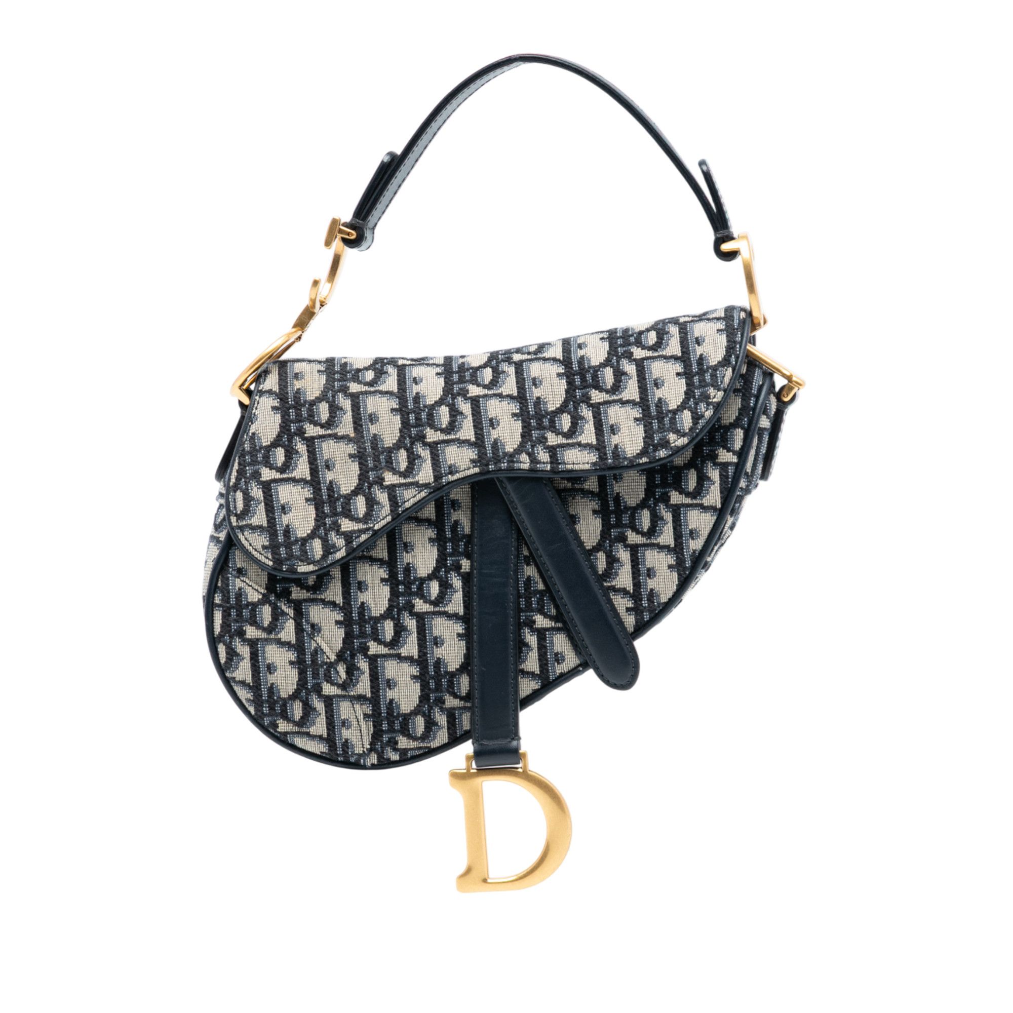 Dior Dior Mini Oblique Canvas Saddle Bag Size ONE SIZE - 1 Thumbnail