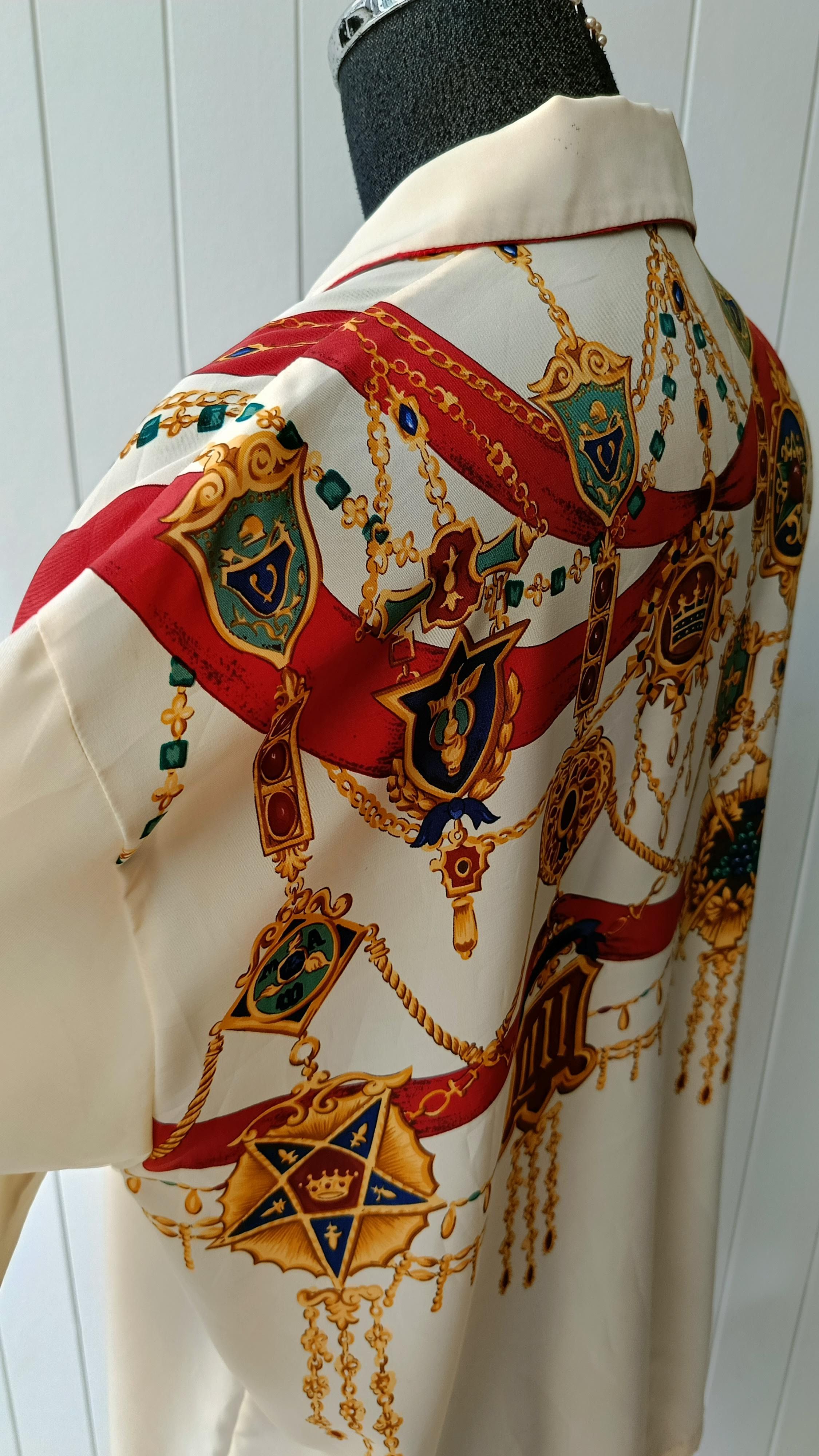 Matsuda Madame Nicole Mitsuhiro Matsuda rayon 70s 80s Japan shirt Size US M / EU 48-50 / 2 - 8 Thumbnail