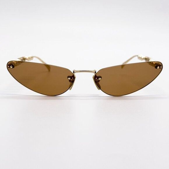 Gucci NEW GUCCI GG1920S 003 SUNGLASSES GOLD WOMEN CAT EYE EYEWEAR Size ONE SIZE - 4 Thumbnail