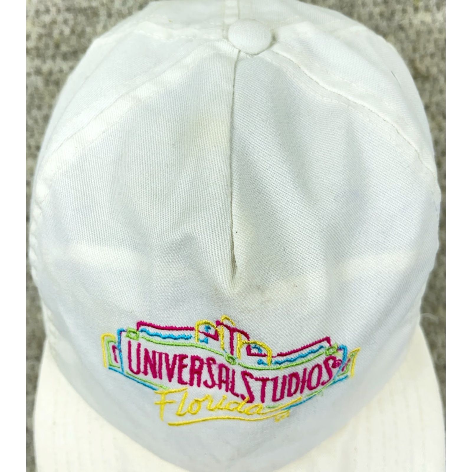 Vintage VINTAGE Universal Studios Hollywood Hat Baseball Cap One Size White 90s Era US Made Outdoor Mens Hats Size ONE SIZE - 3 Thumbnail