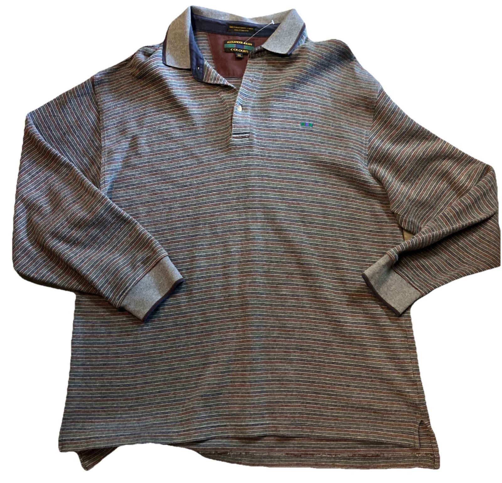 Other VTG Colours Alexander Julian Polo Shirt XXL Long Sleeve Size US XXL / EU 58 / 5 - 1 Thumbnail