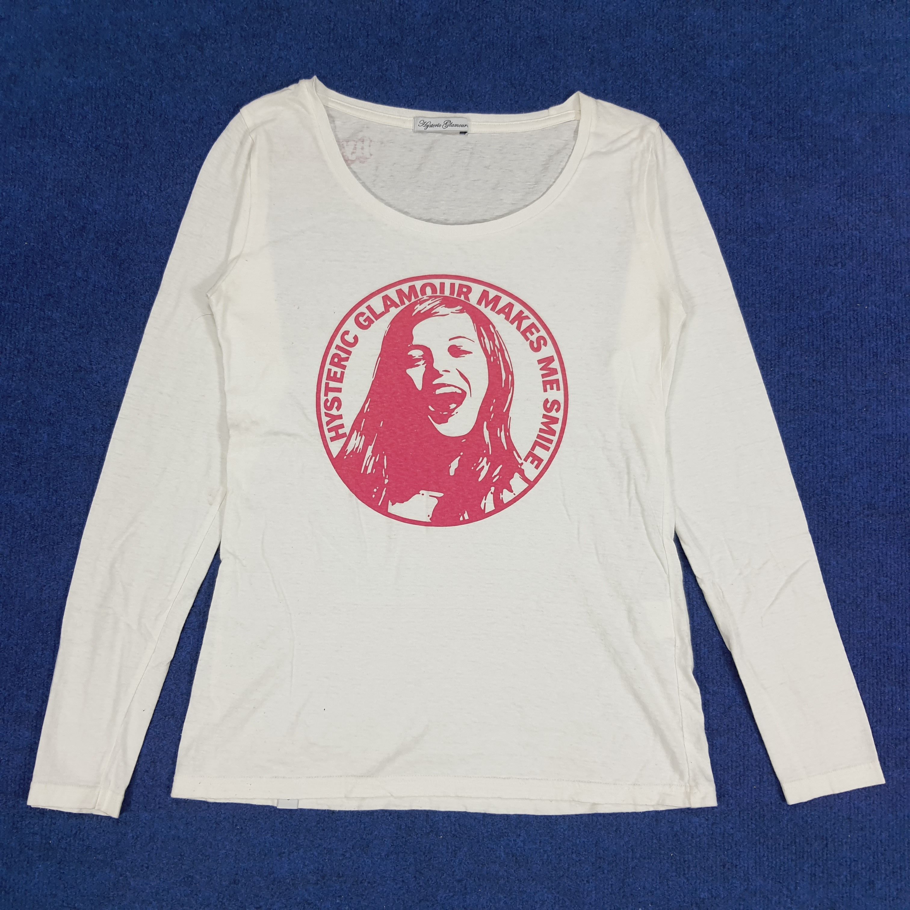 Hysteric Glamour × Japanese Brand × Vintage Vintage Hysteric Glamour Smile Japanese Brand Tshirt Size XS / US 0-2 / IT 36-38 - 1 Thumbnail