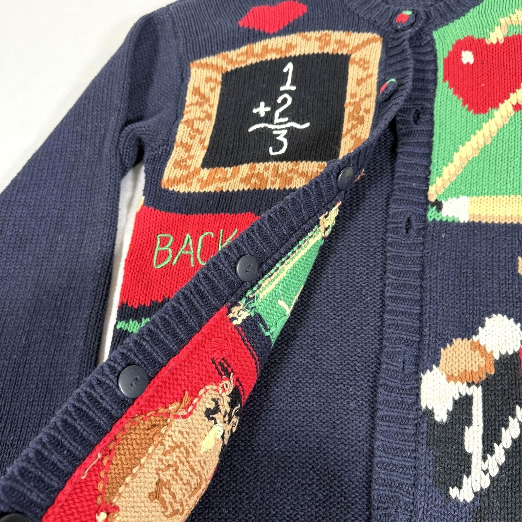 Vintage VINTAGE Alexandra Bartlett Sweater Womens Small School Teacher Owl Cardigan Bear Menus Size S / US 4 / IT 40 - 4 Thumbnail