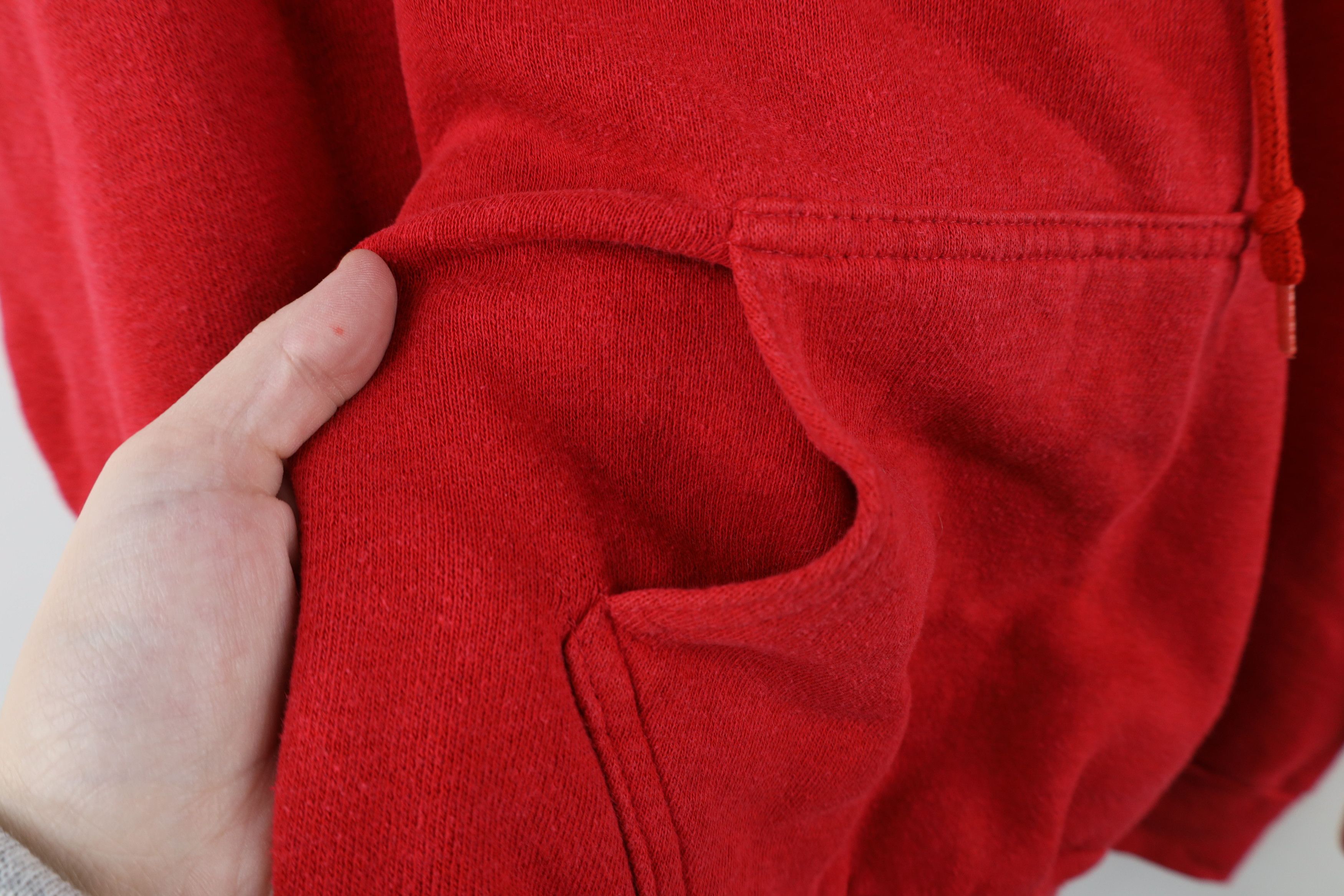 Vintage Vintage 70s 80s Streetwear Raglan Hoodie Sweatshirt Red USA Size US M / EU 48-50 / 2 - 5 Thumbnail