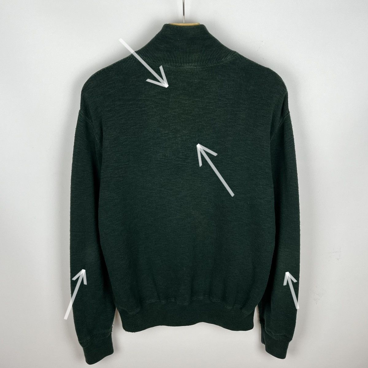 Polo Ralph Lauren Vintage Polo Ralph Lauren big logo 1/4 zip sweater 90’s Size US M / EU 48-50 / 2 - 20 Thumbnail