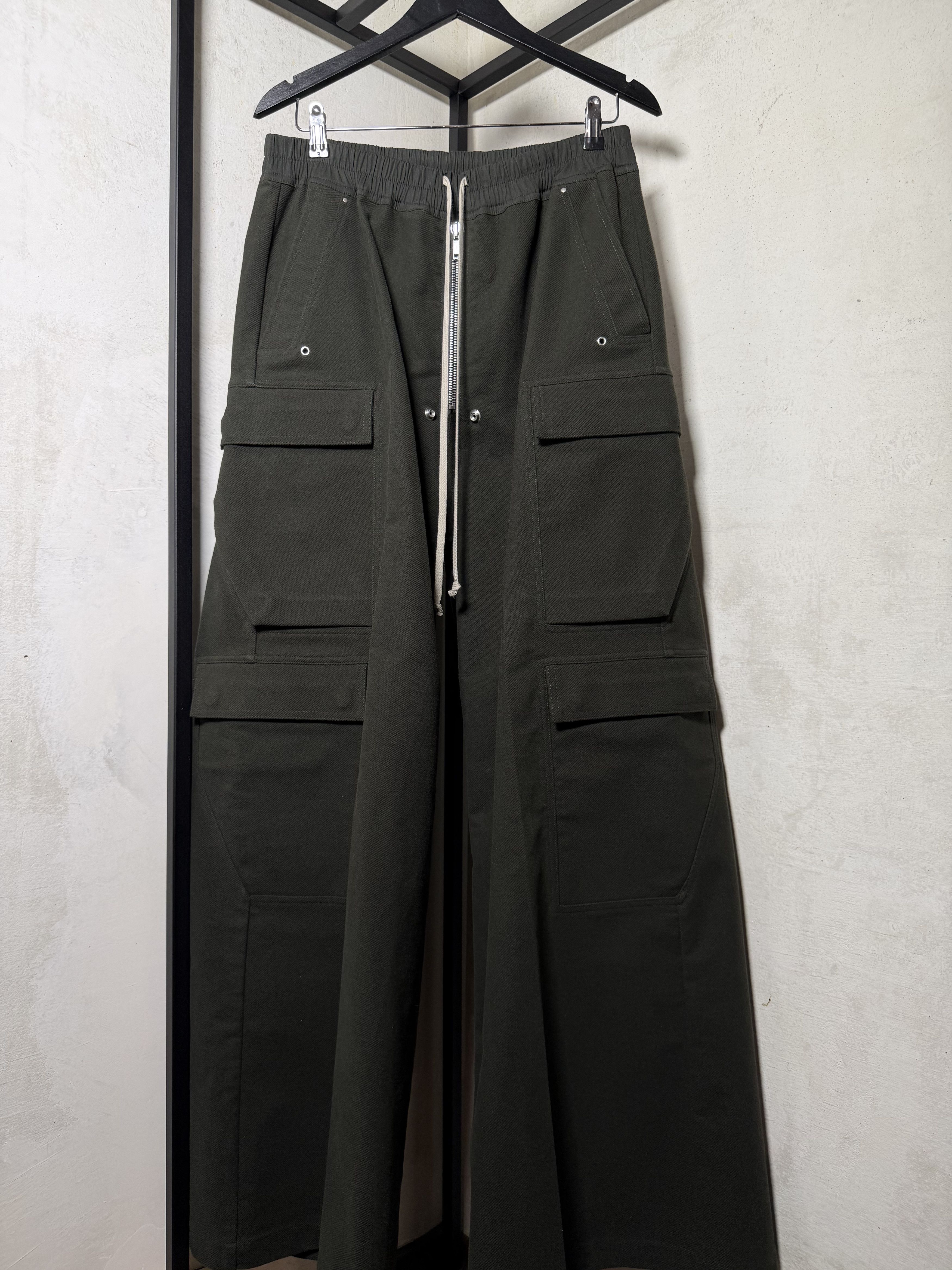 Rick Owens Rick Owens Cargobelas Woven Forest Green Pants Size US 36 / EU 52 - 2 Thumbnail