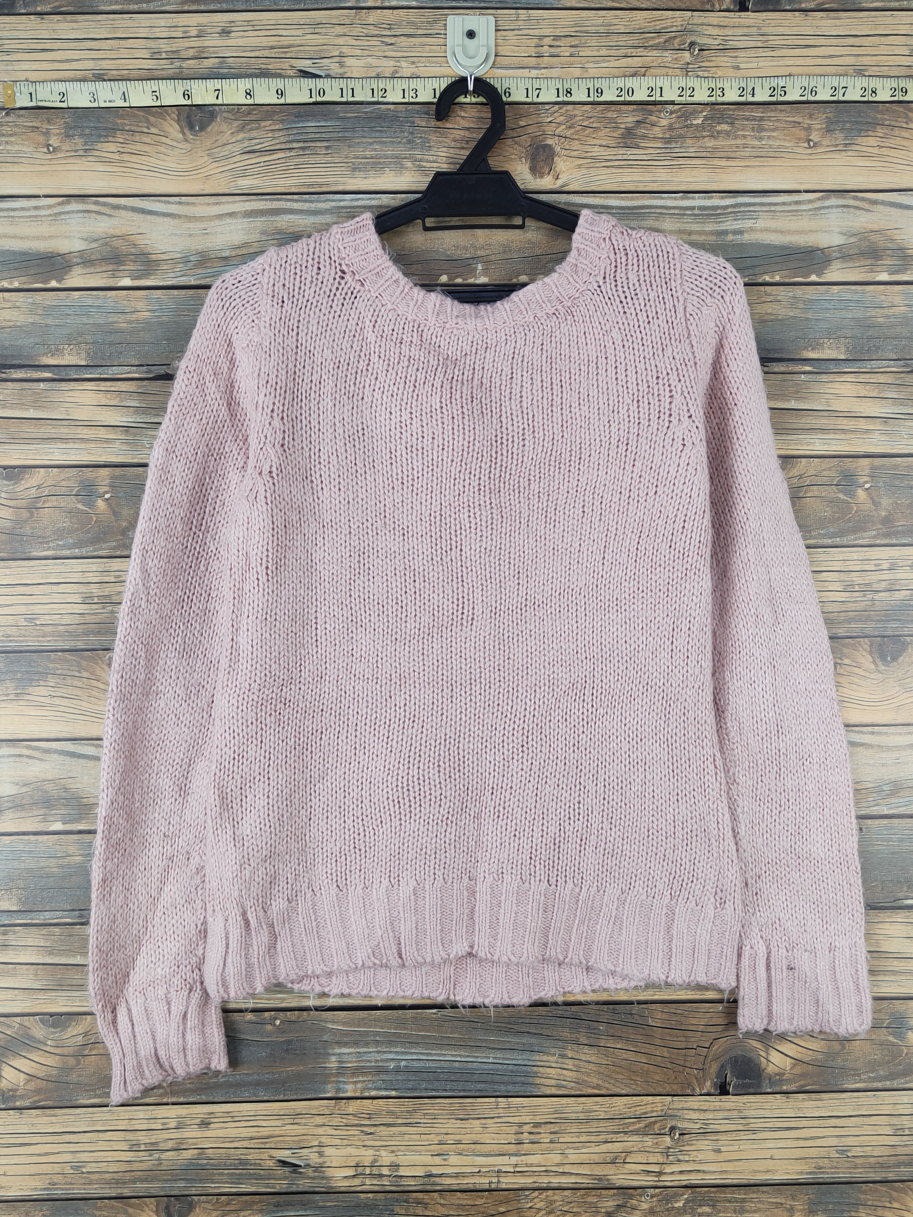 Aran Isles Knitwear Japanese Brand Peach cable Knitwear Sweatshirts #W1823 Size S / US 4 / IT 40 - 8 Thumbnail