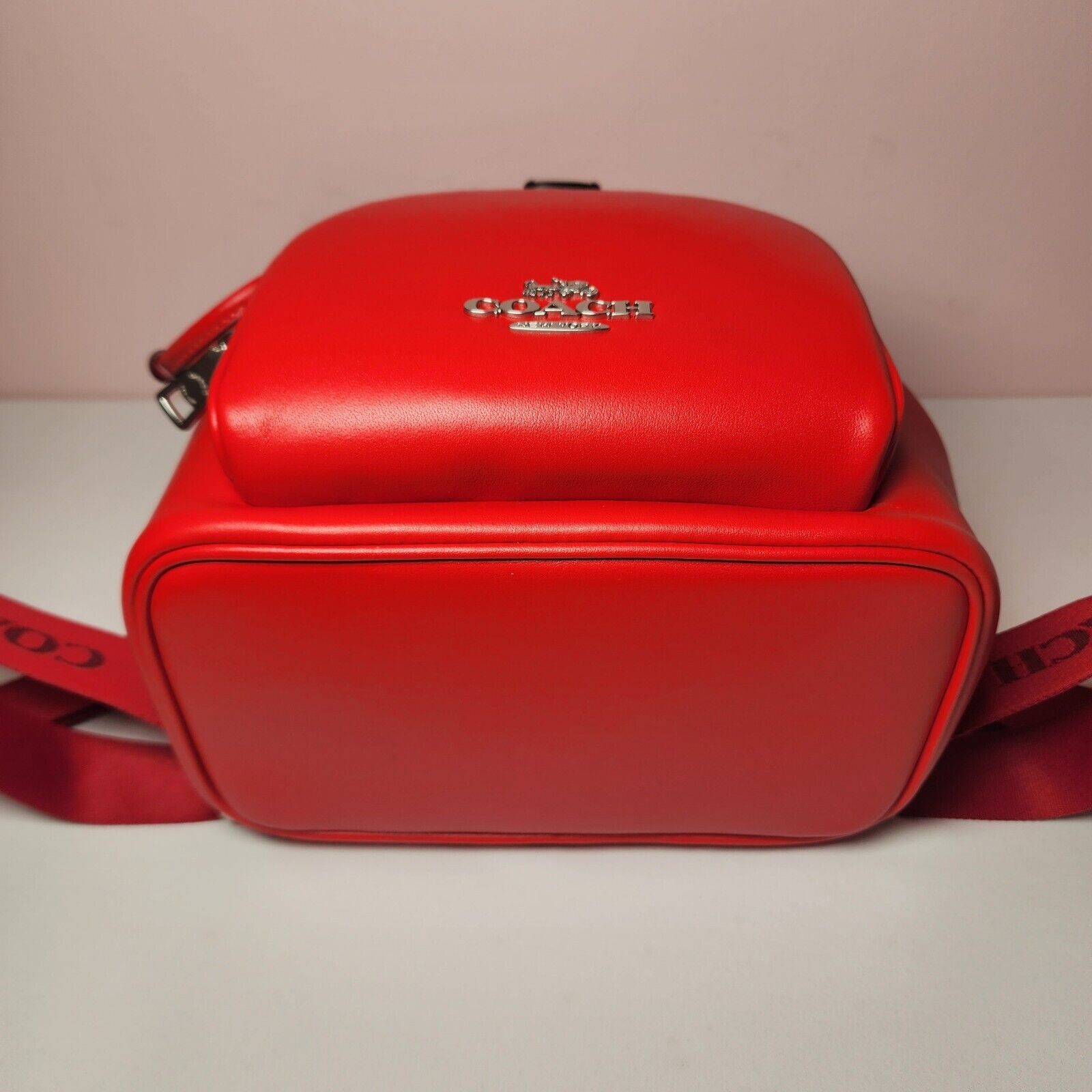 Coach NWT Coach CR100 Pace Backpack Smooth Leather Miami Red Size ONE SIZE - 6 Thumbnail